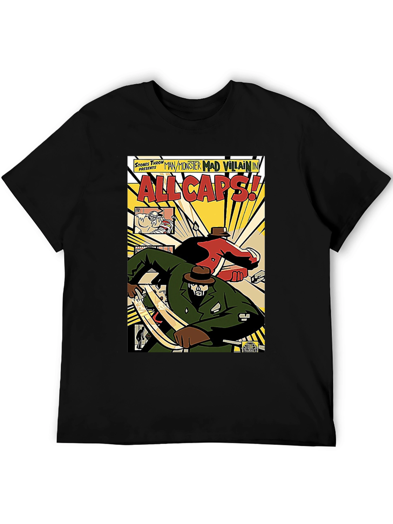 All Caps Comic Book T-Shirt