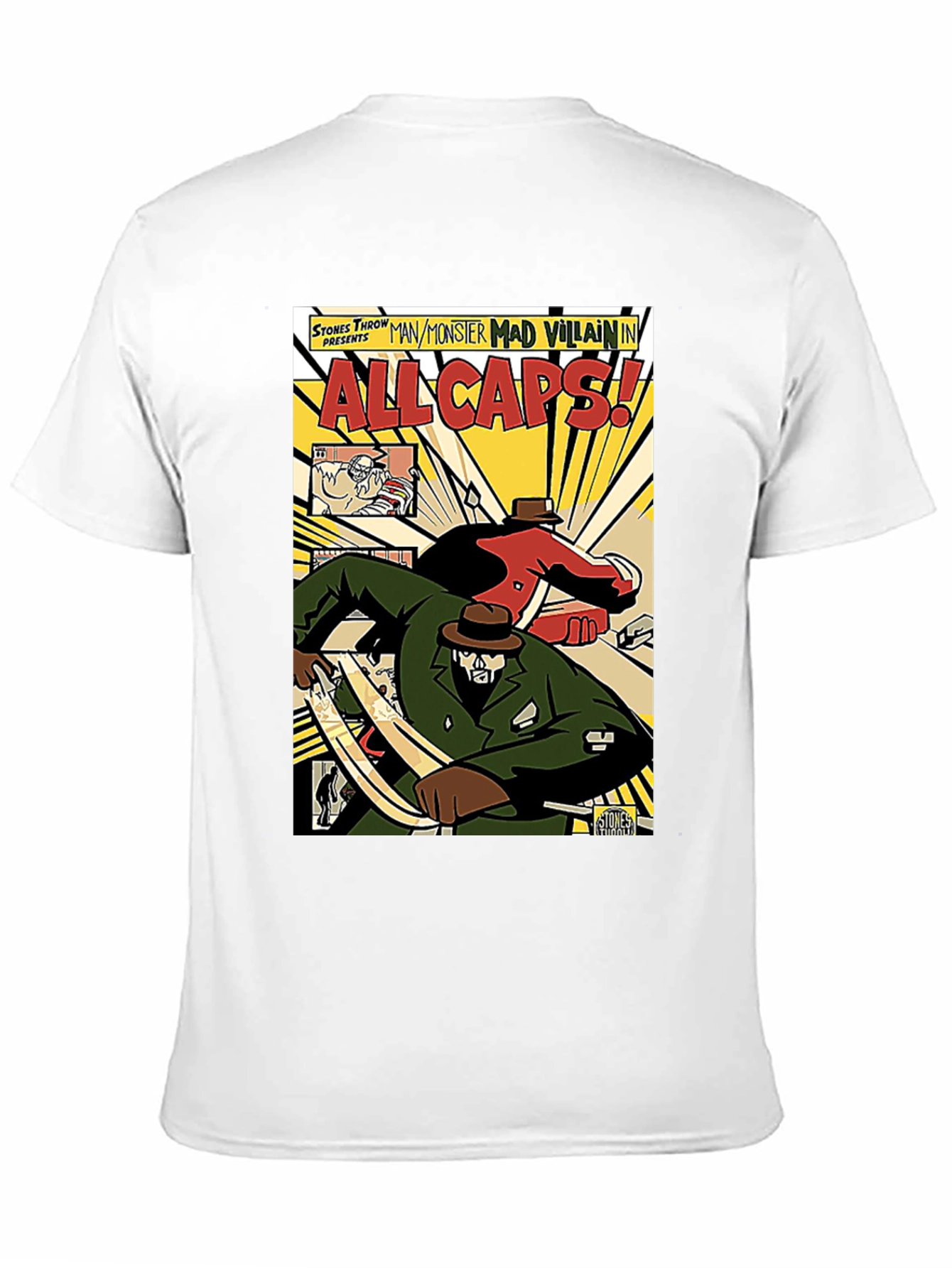 All Caps Comic Book T-Shirt