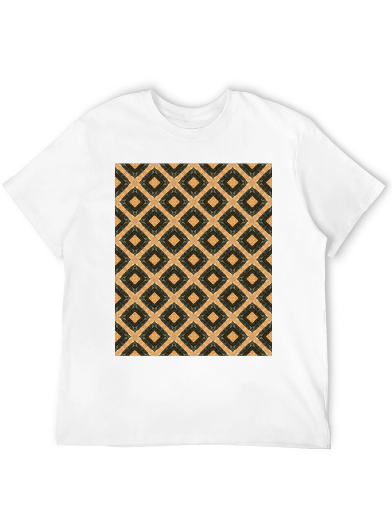 Patterned Graphic Tee - Casual Style