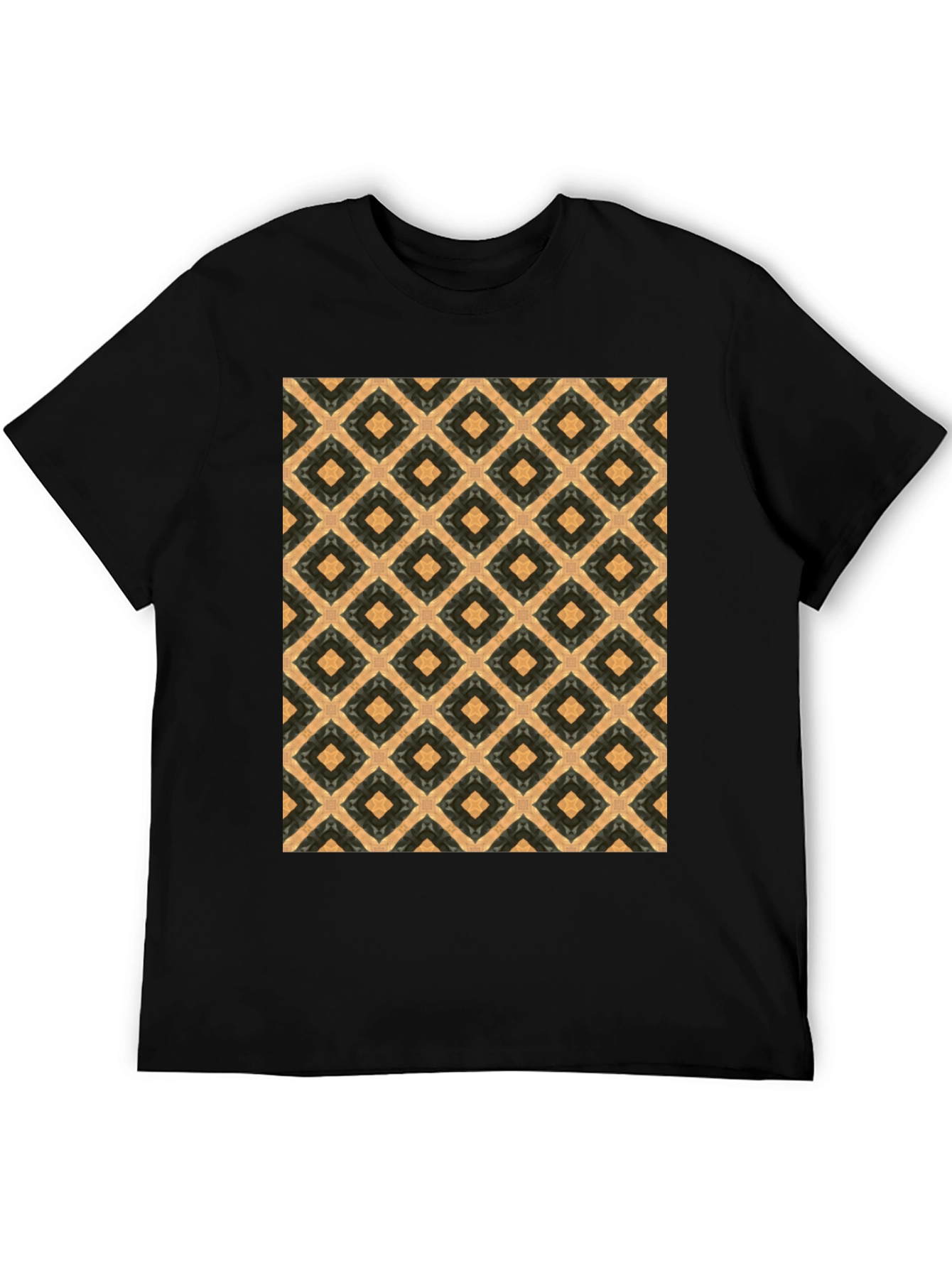 Patterned Graphic Tee - Casual Style