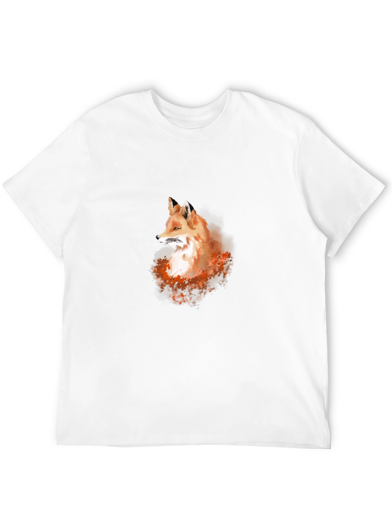 Fox Graphic Tee - Cool Animal Print Shirt