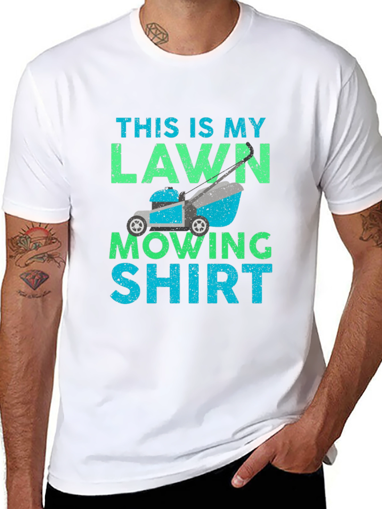 Funny Lawn Mowing T-Shirt