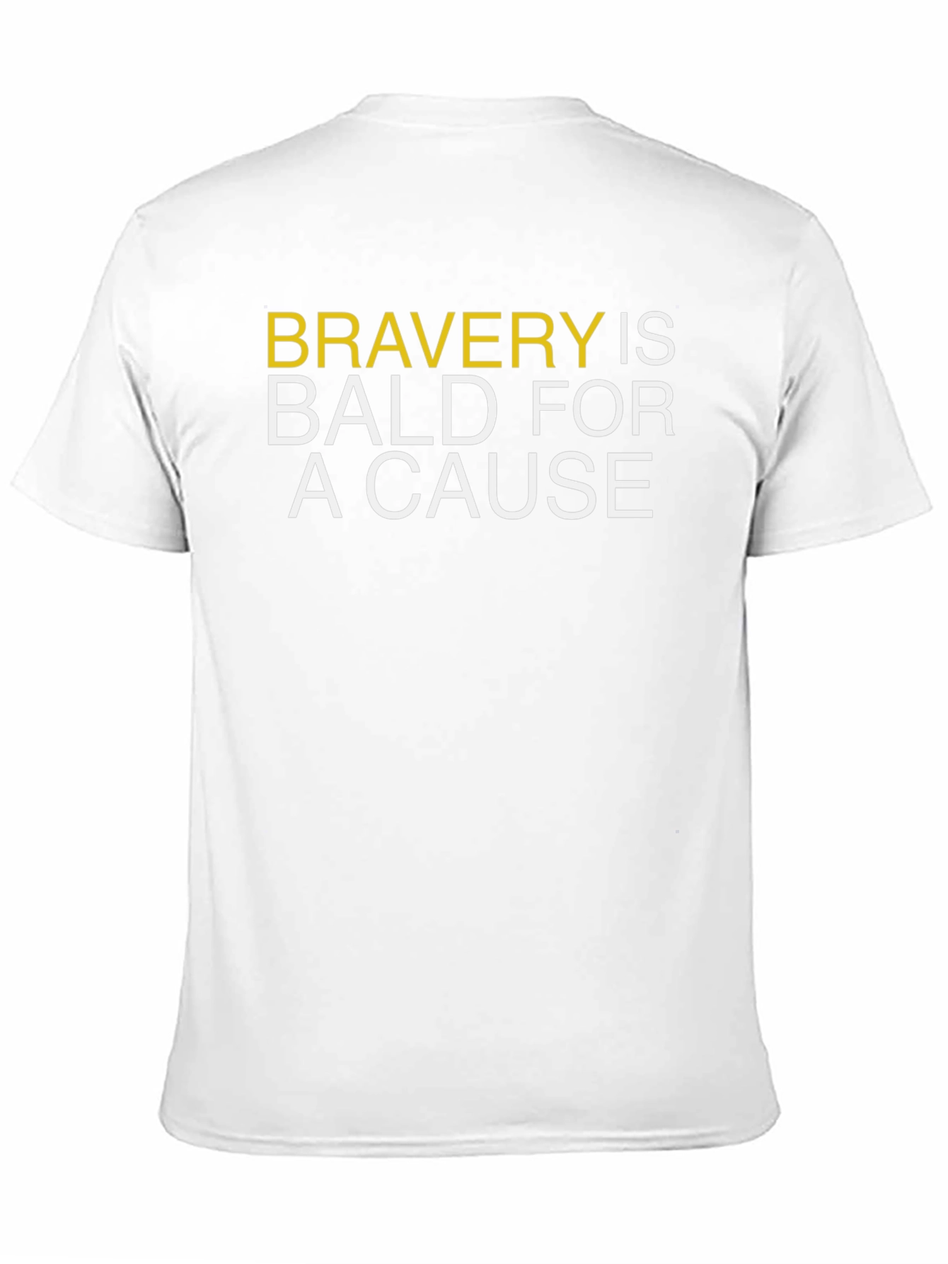 Bravery is Bald for a Cause Black T-Shirt