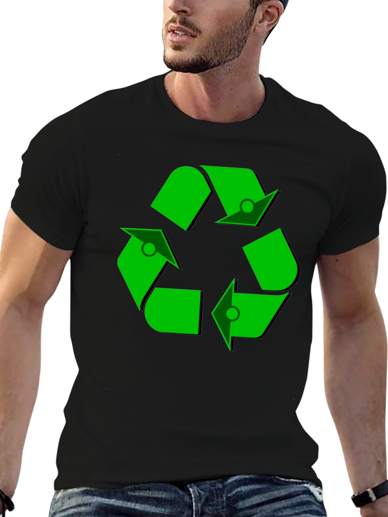 Recycle Symbol Black T-Shirt