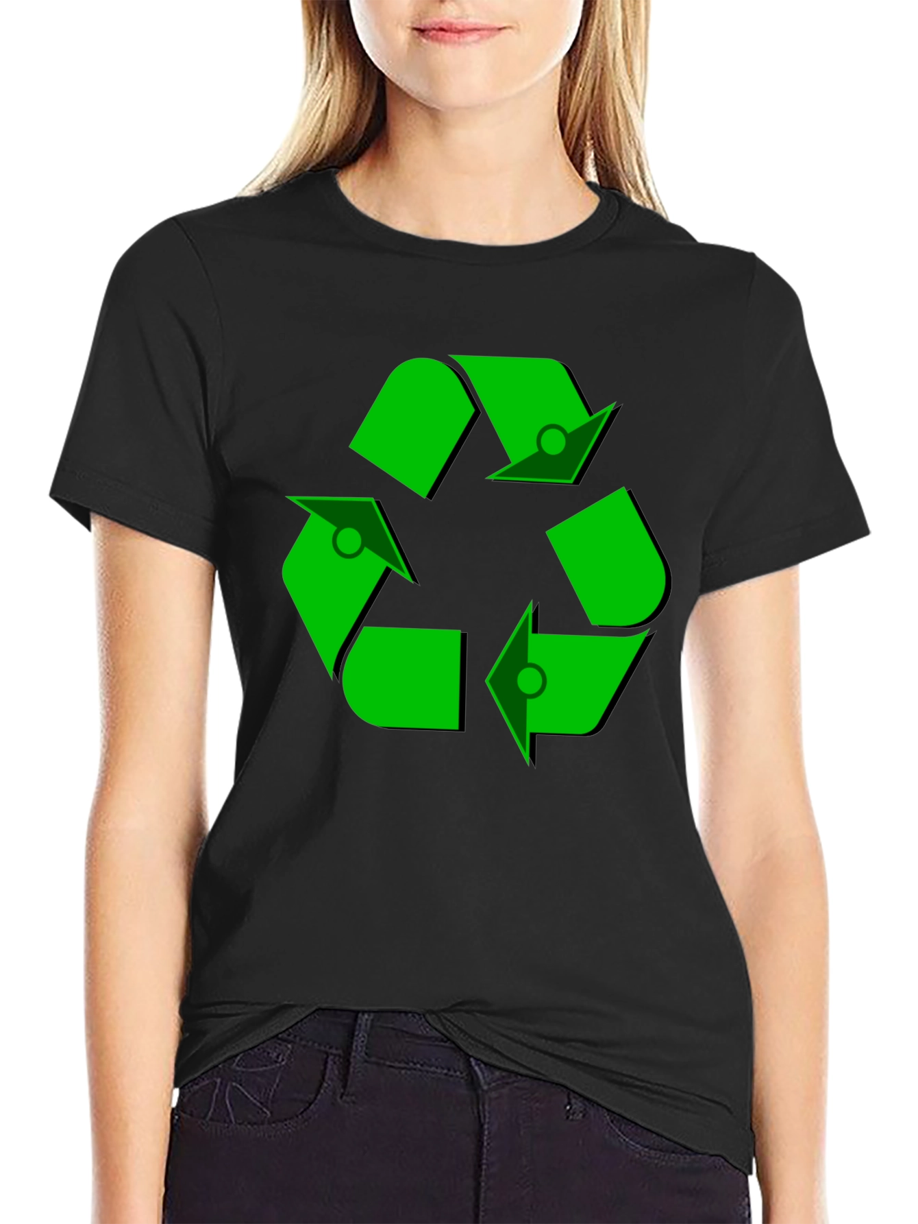 Recycle Symbol Black T-Shirt