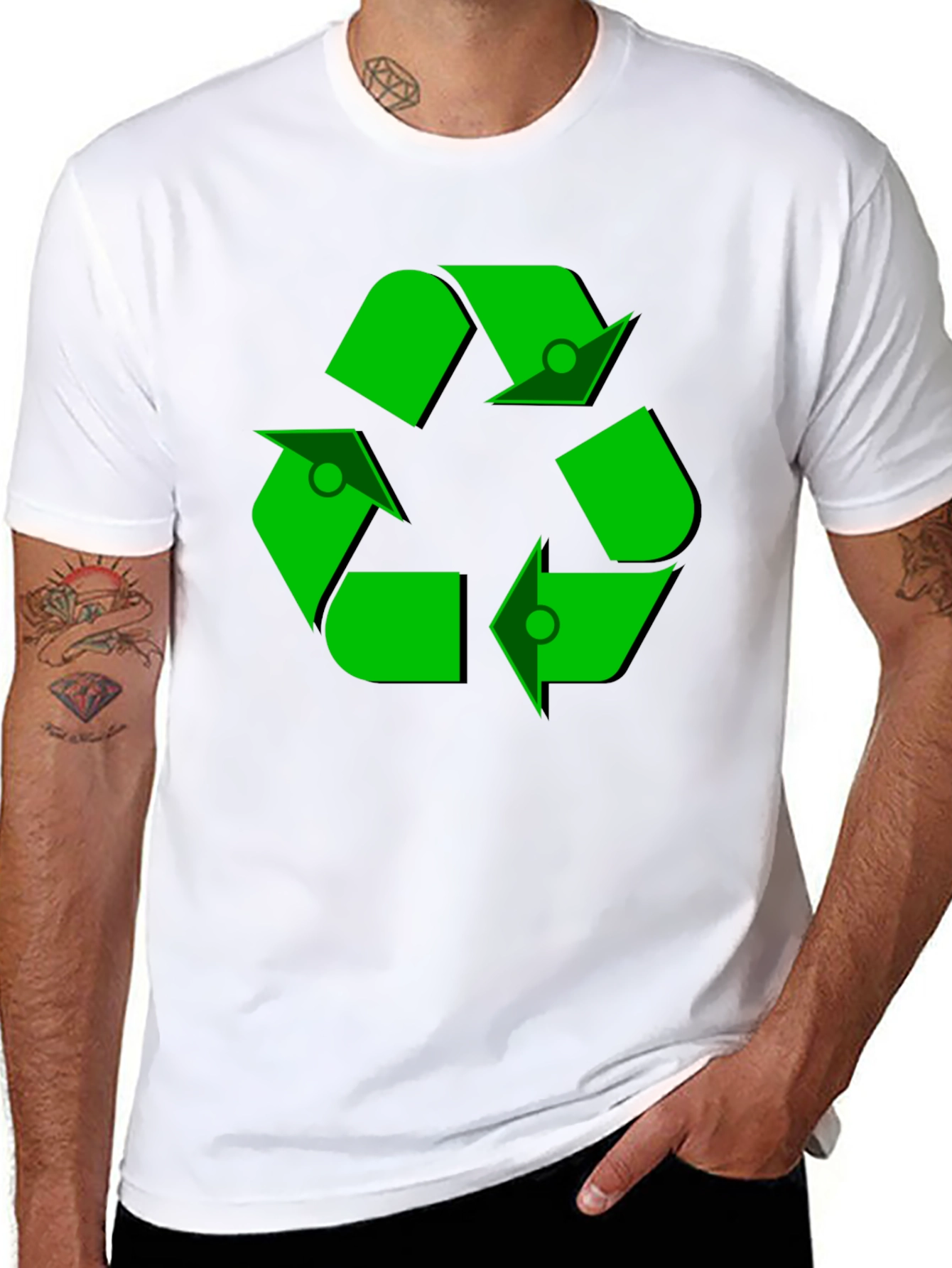 Recycle Symbol Black T-Shirt