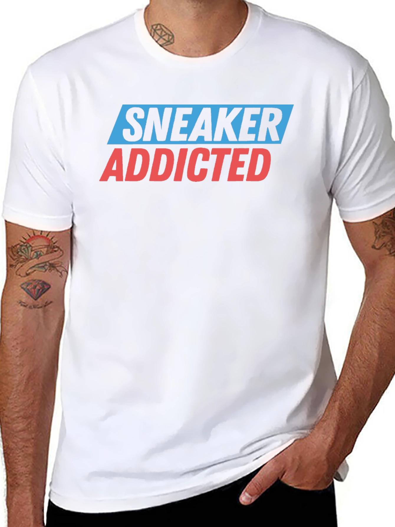 Sneaker Addicted Graphic Tee - Unisex Black T-Shirt