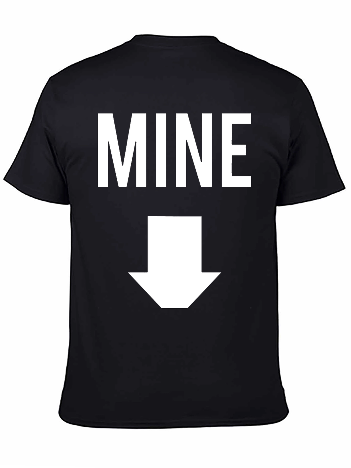 MINE Funny Graphic T-Shirt - Black