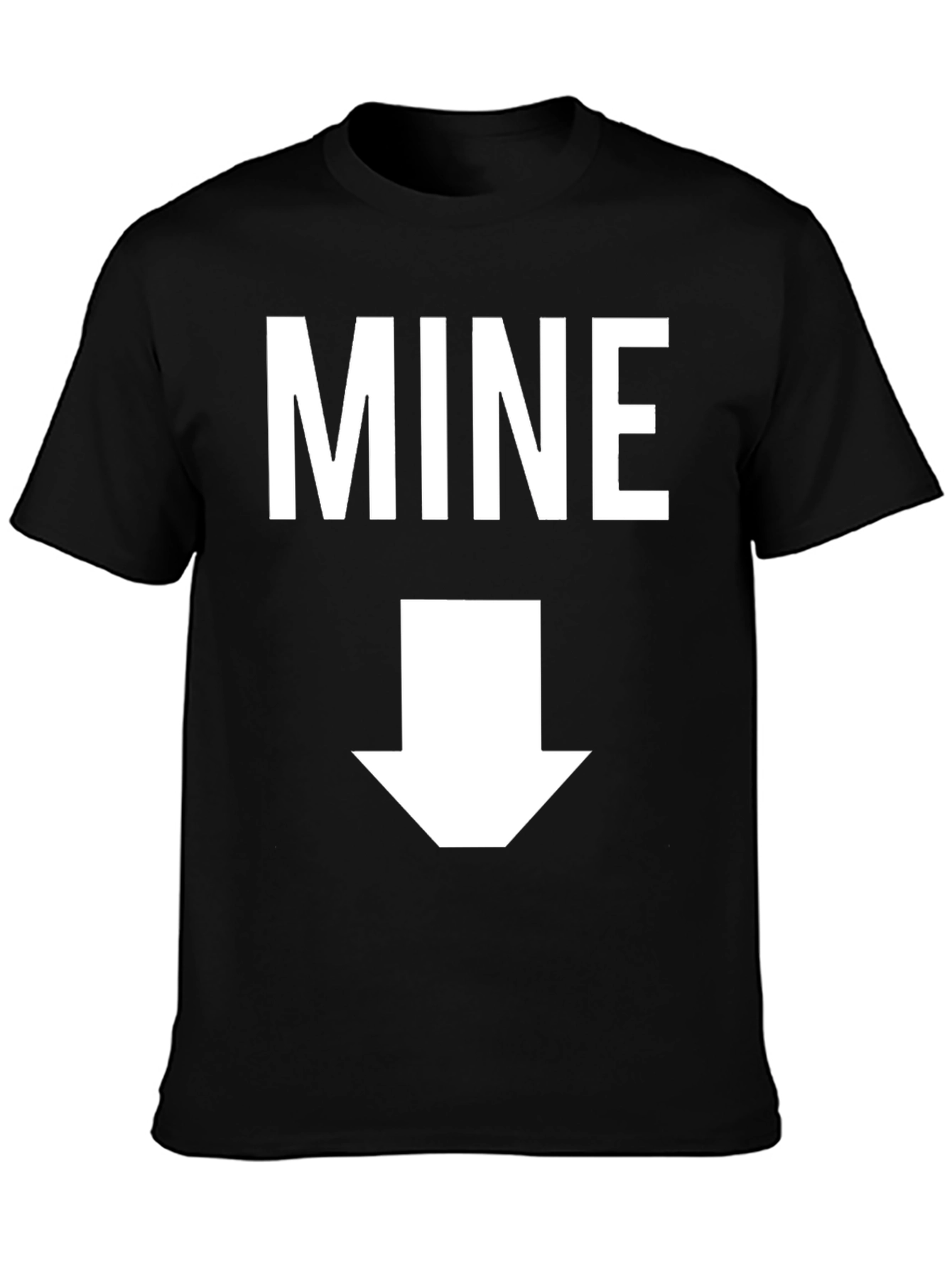 MINE Funny Graphic T-Shirt - Black
