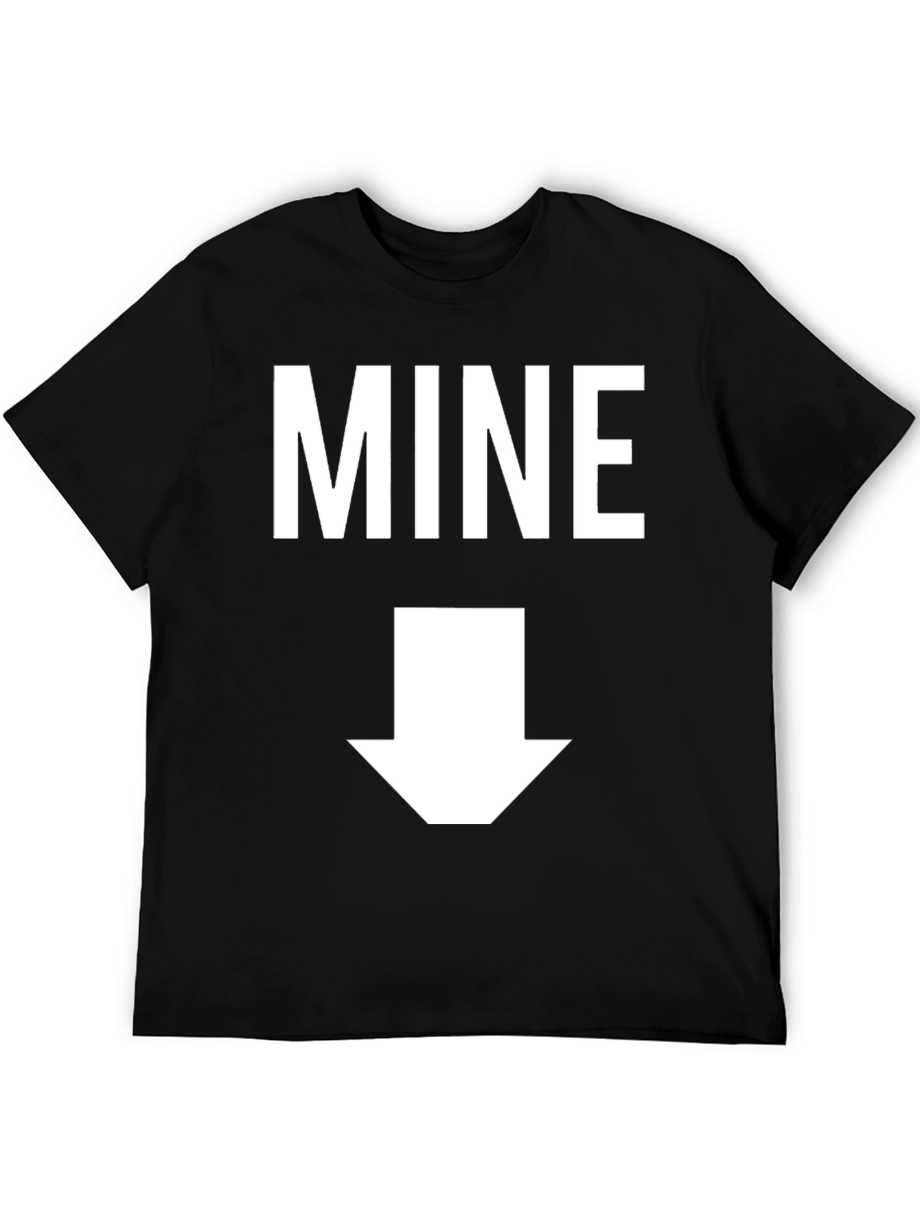 MINE Funny Graphic T-Shirt - Black