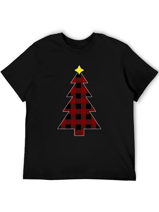 Plaid Christmas Tree Graphic Tee