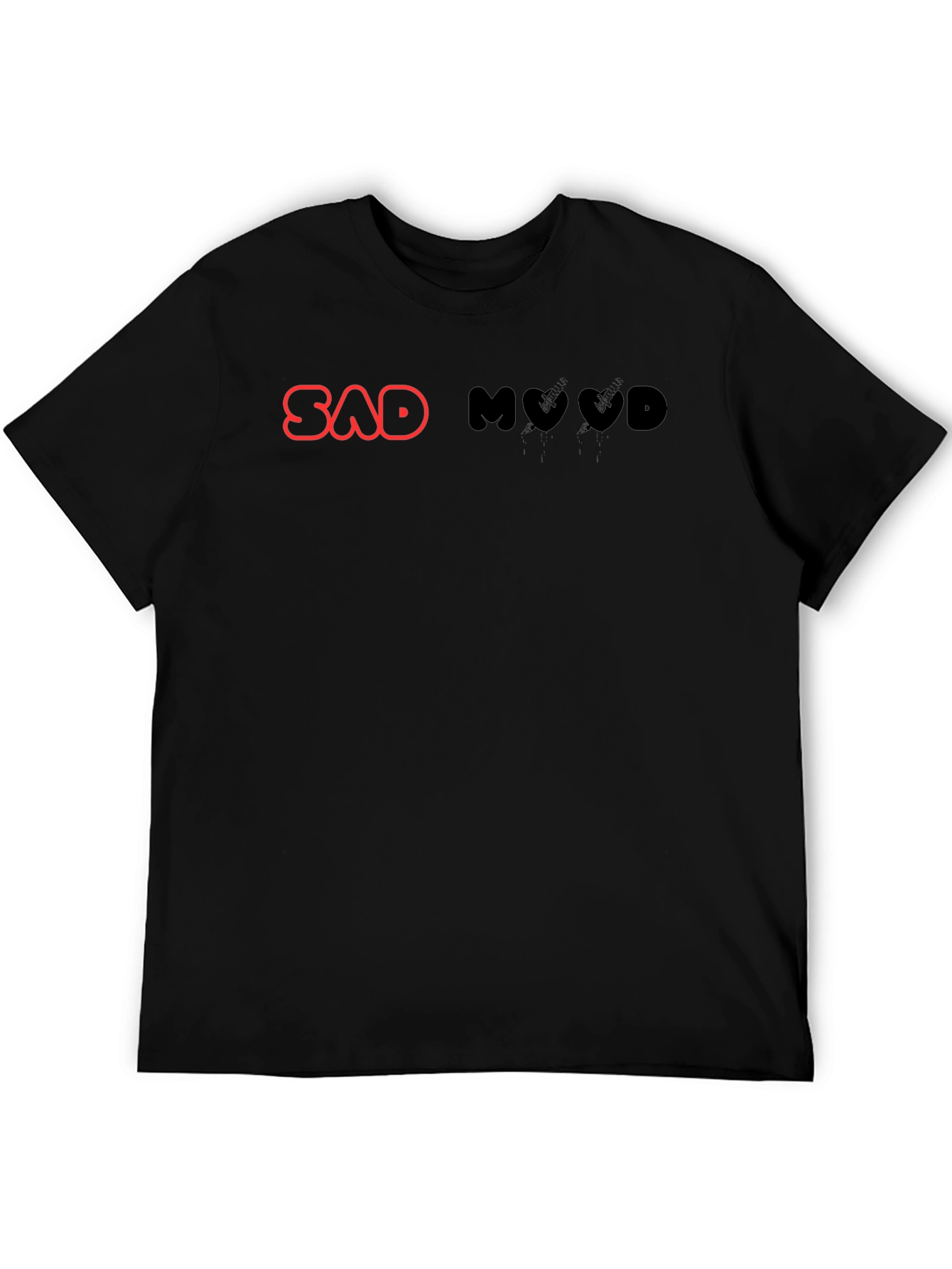 Sad Mood Black Graphic Tee