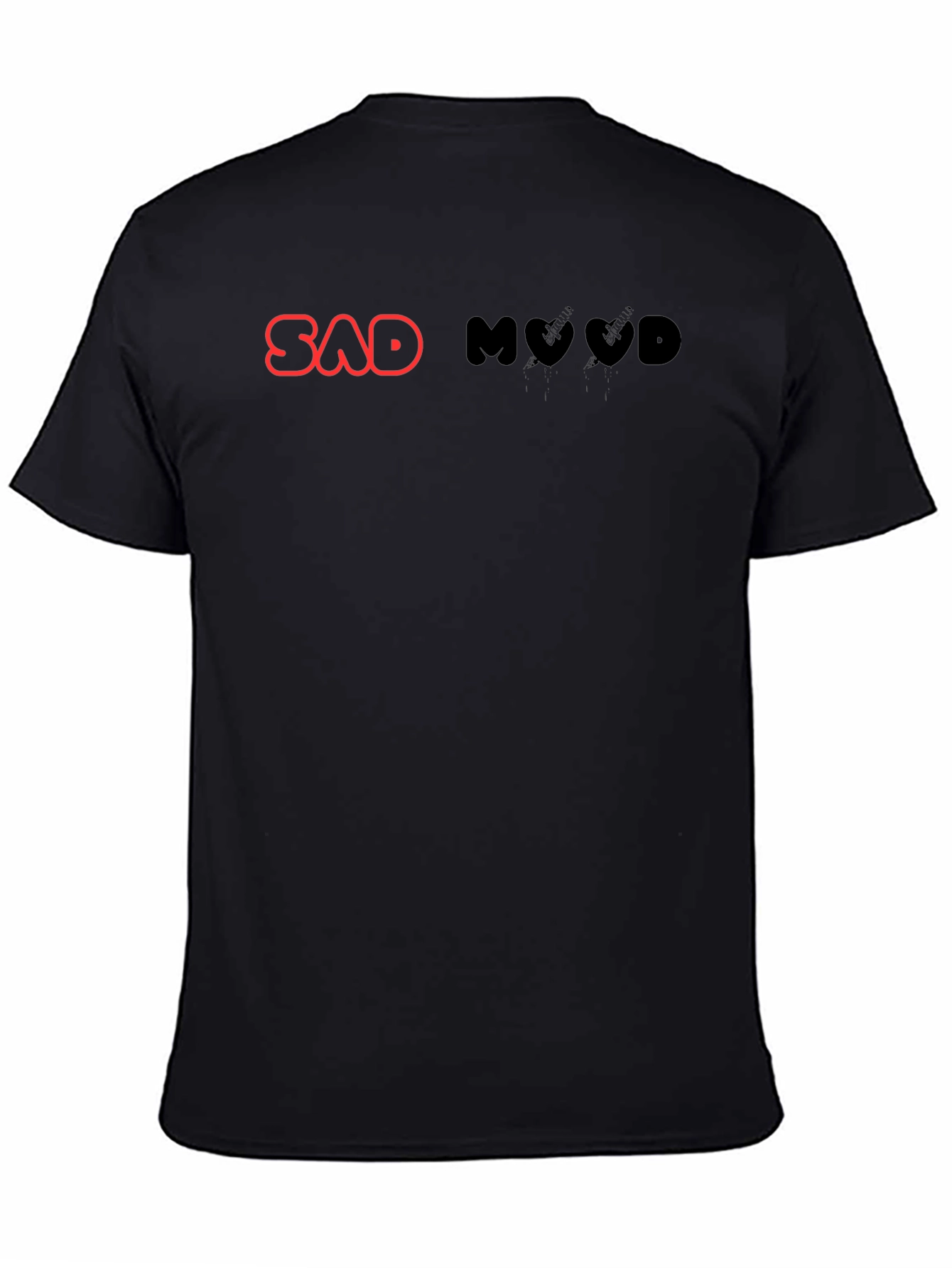 Sad Mood Black Graphic Tee