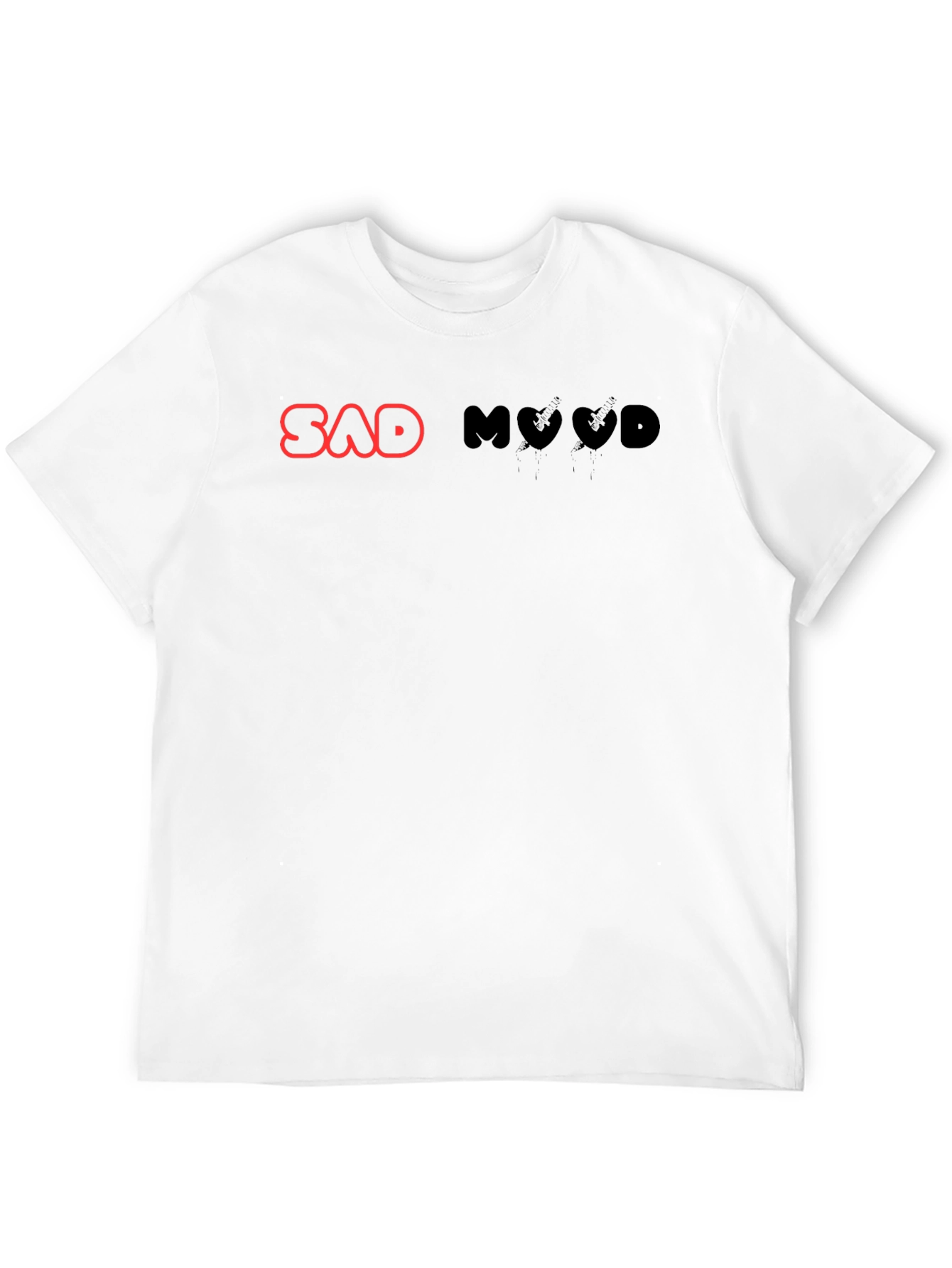 Sad Mood Black Graphic Tee