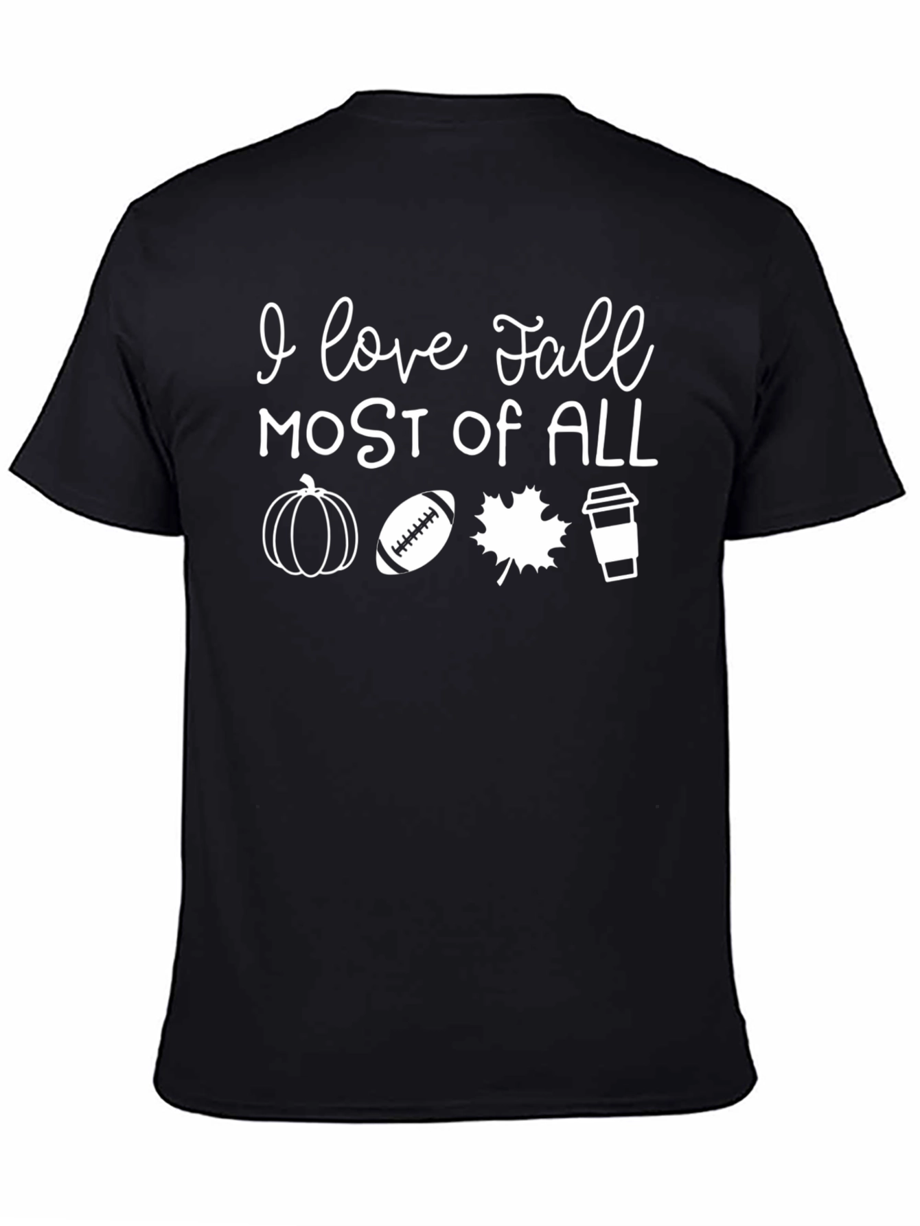 I Love Fall Graphic T-Shirt - Autumn Themed Tee