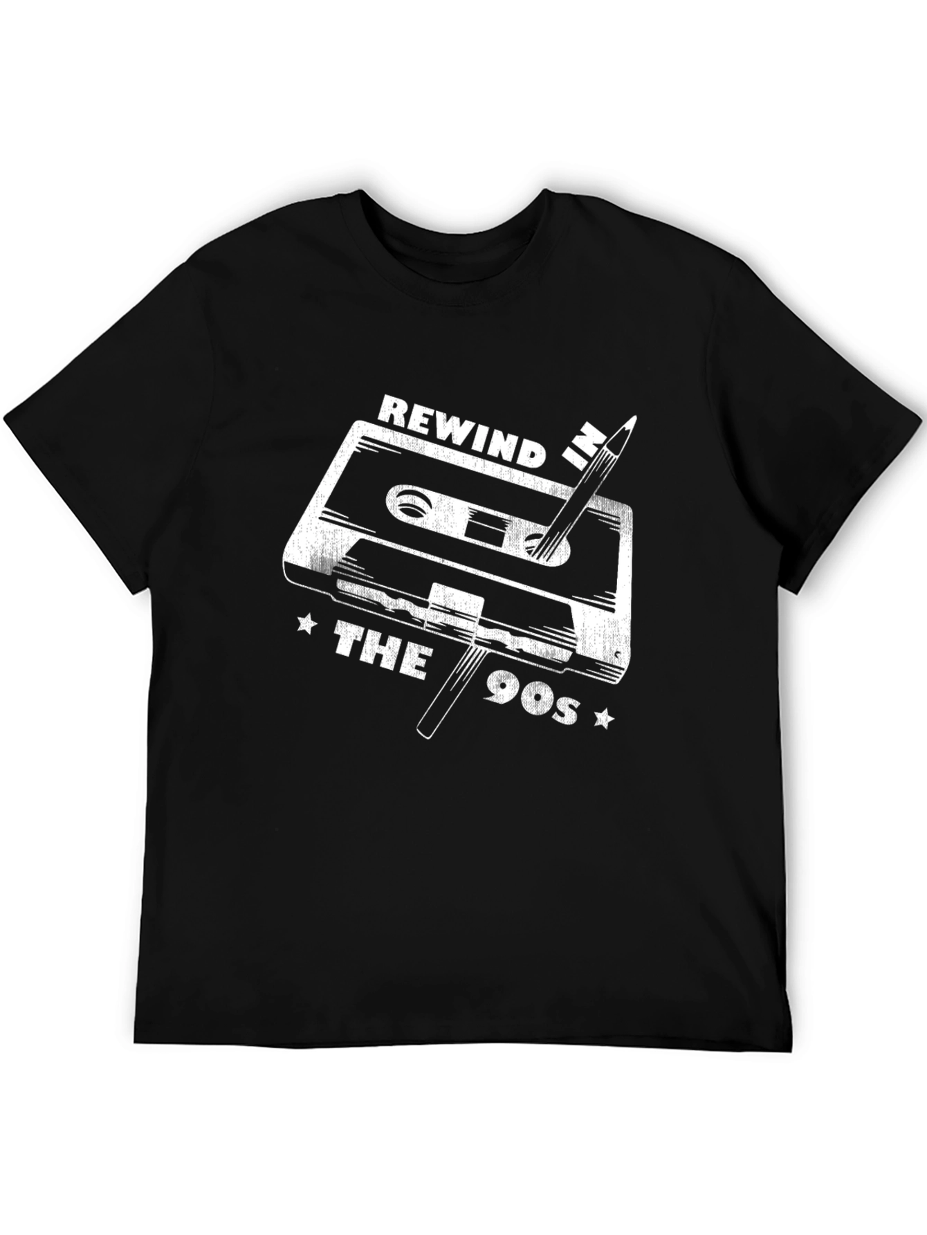 Rewind the 90s Cassette Tape Graphic T-Shirt
