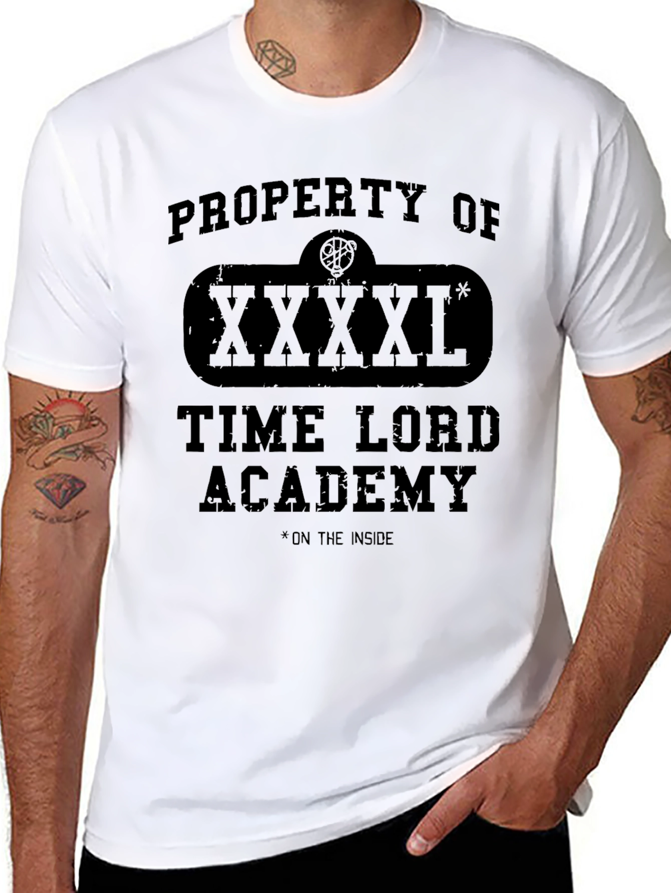 Time Lord Academy T-Shirt - Property Of XXXXL