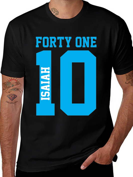 Forty One Isaiah 10 Black T-Shirt
