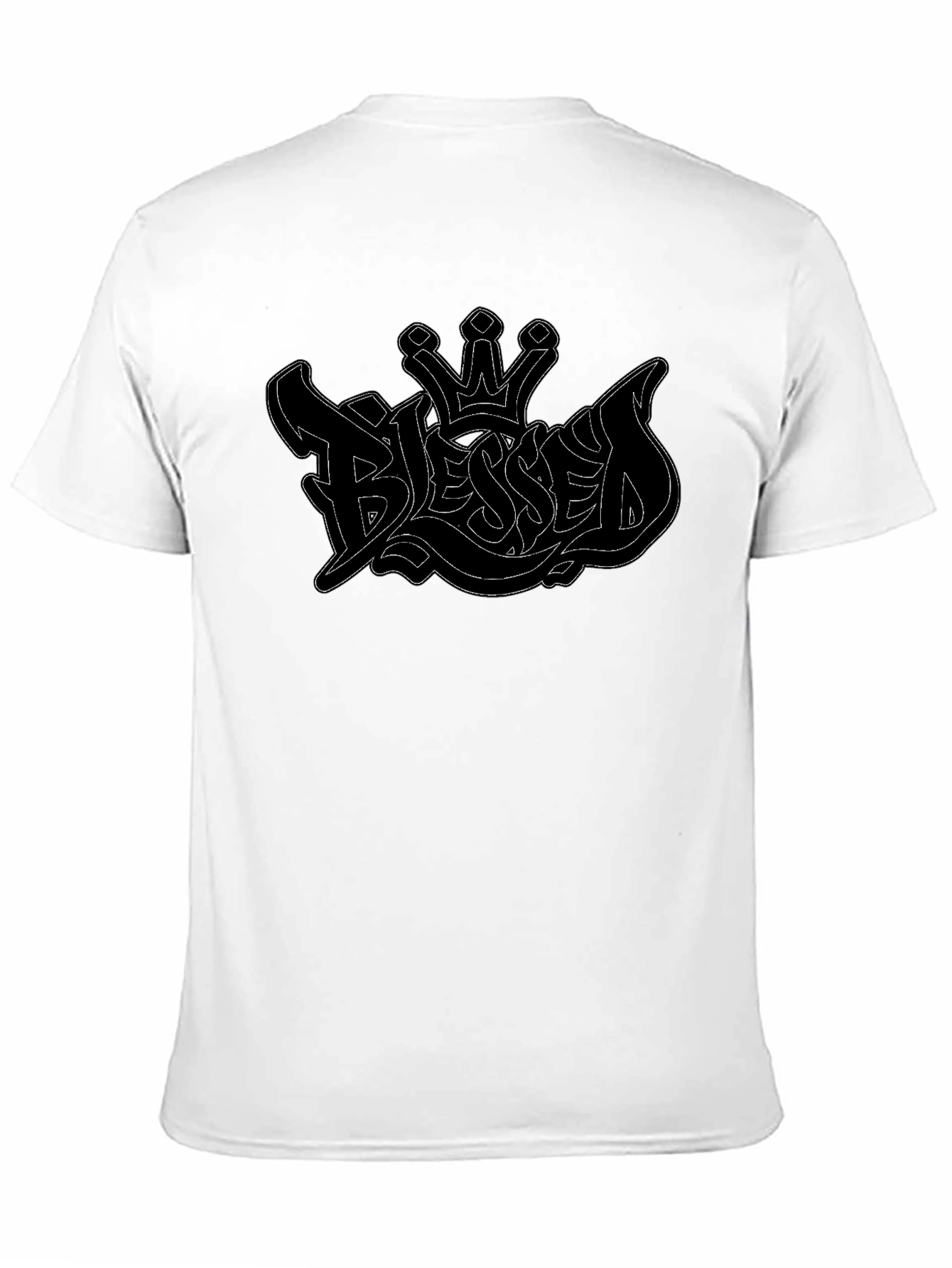 Blessed Crown Graphic Mens T-Shirt