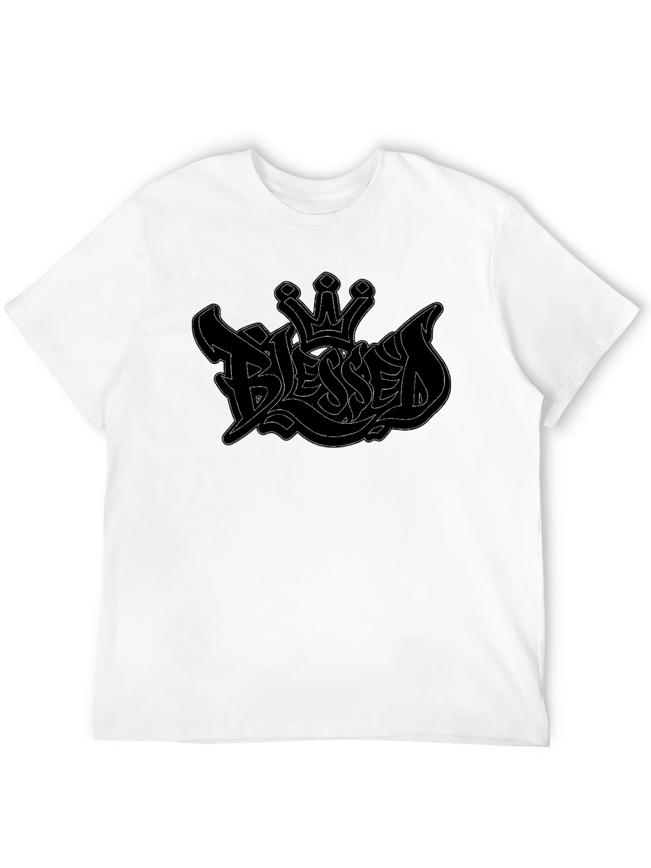 Blessed Crown Graphic Mens T-Shirt