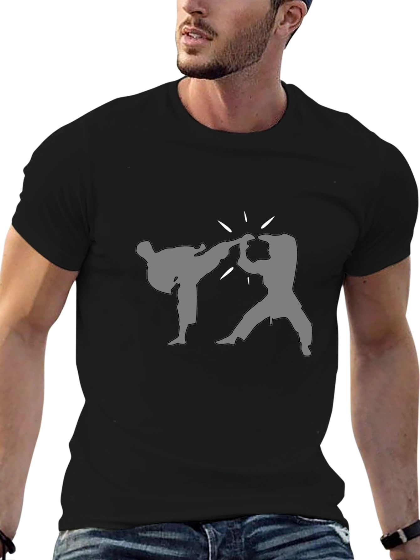 Karate Kick T-Shirt - Action Graphic Tee