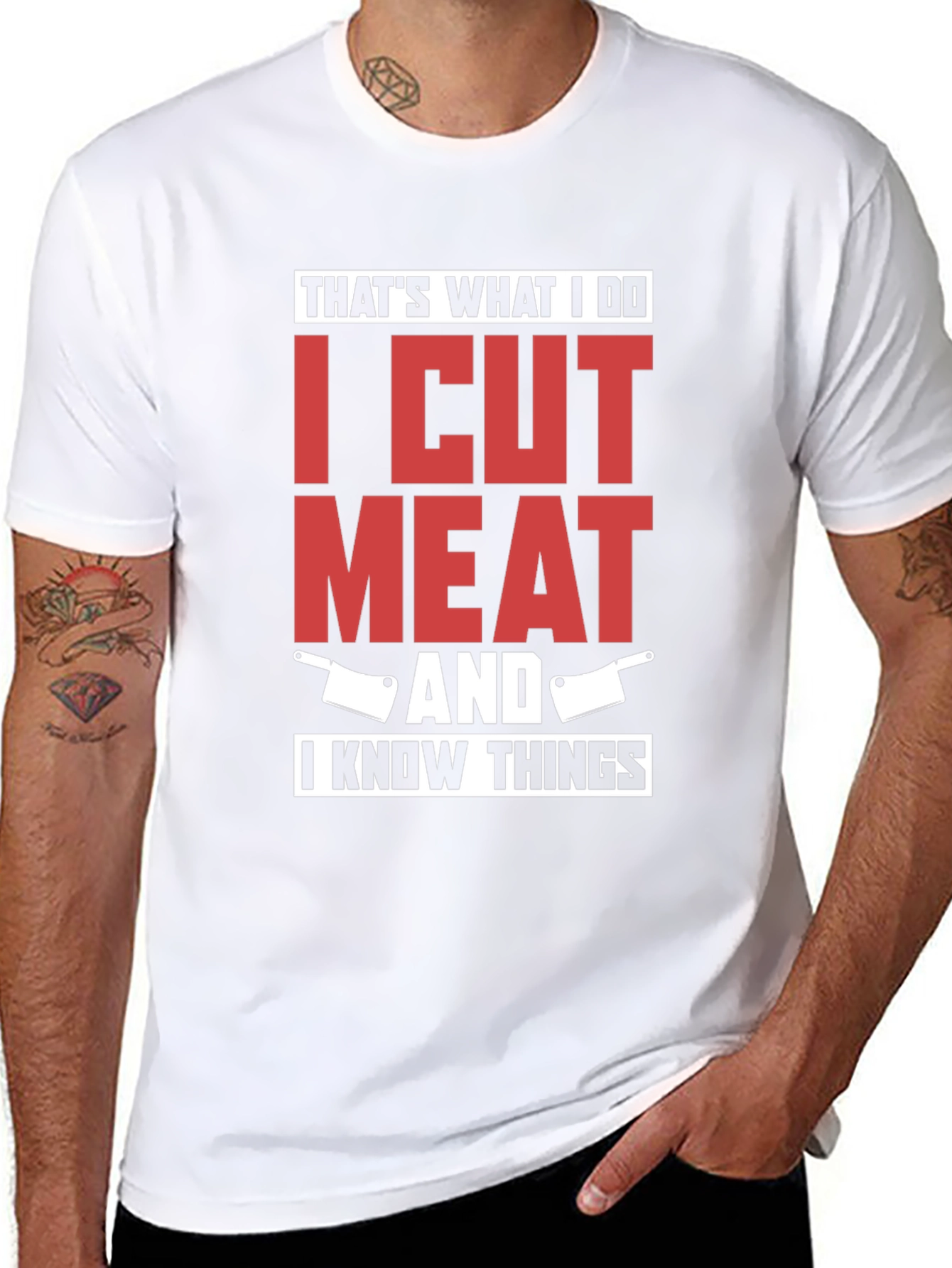 I Cut Meat And I Know Things T-Shirt