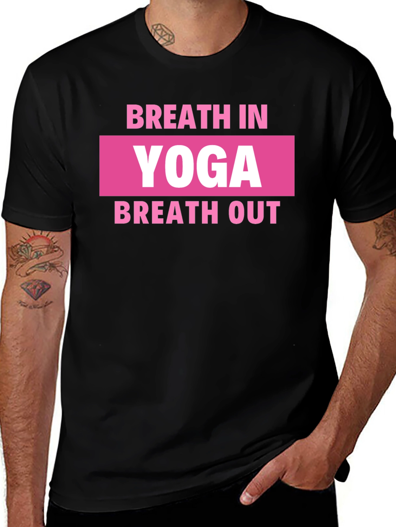 Yoga Breath In Breath Out Graphic Tee