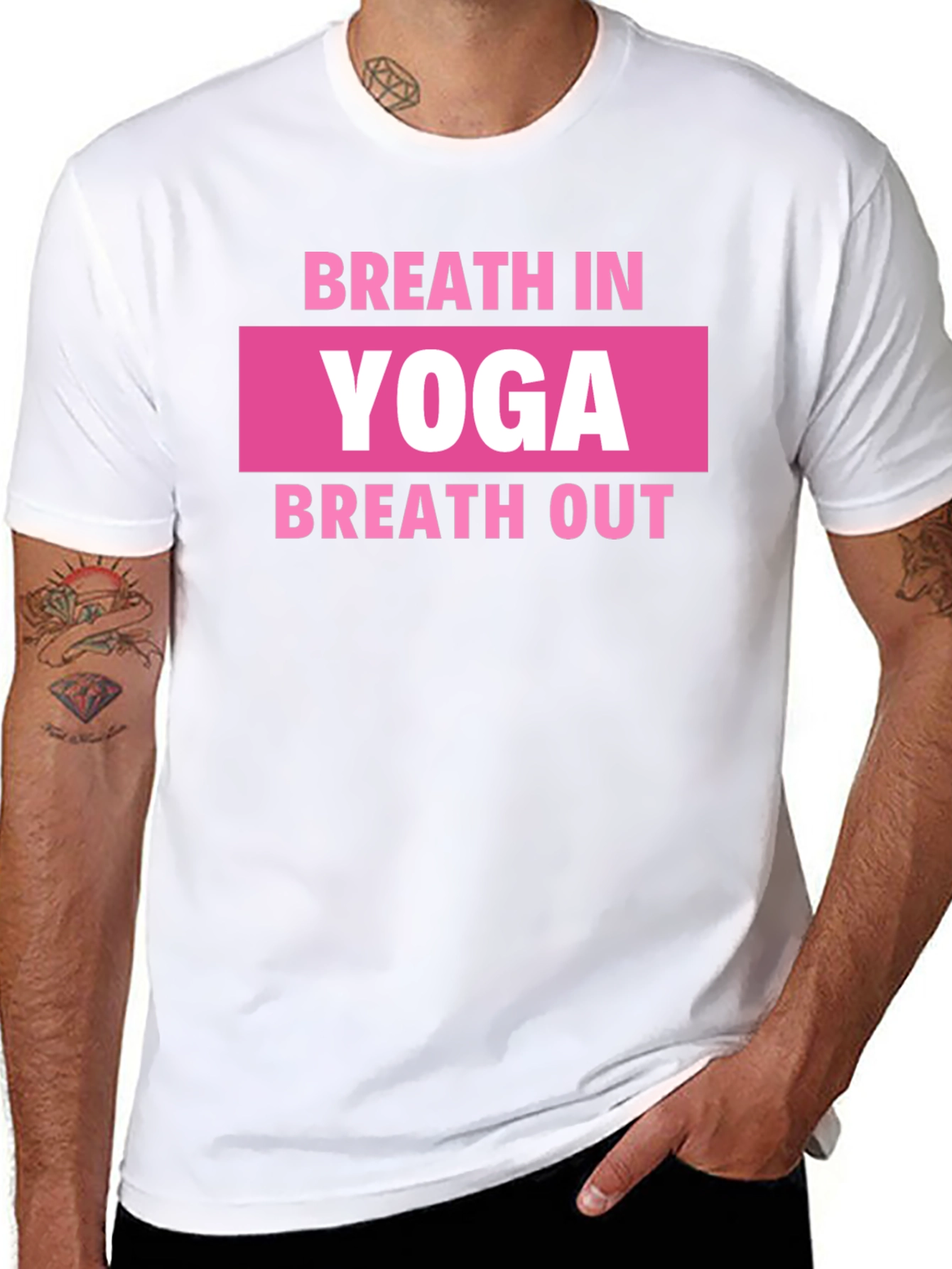 Yoga Breath In Breath Out Graphic Tee