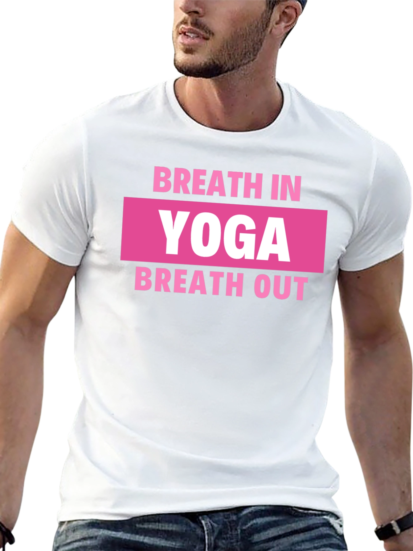 Yoga Breath In Breath Out Graphic Tee