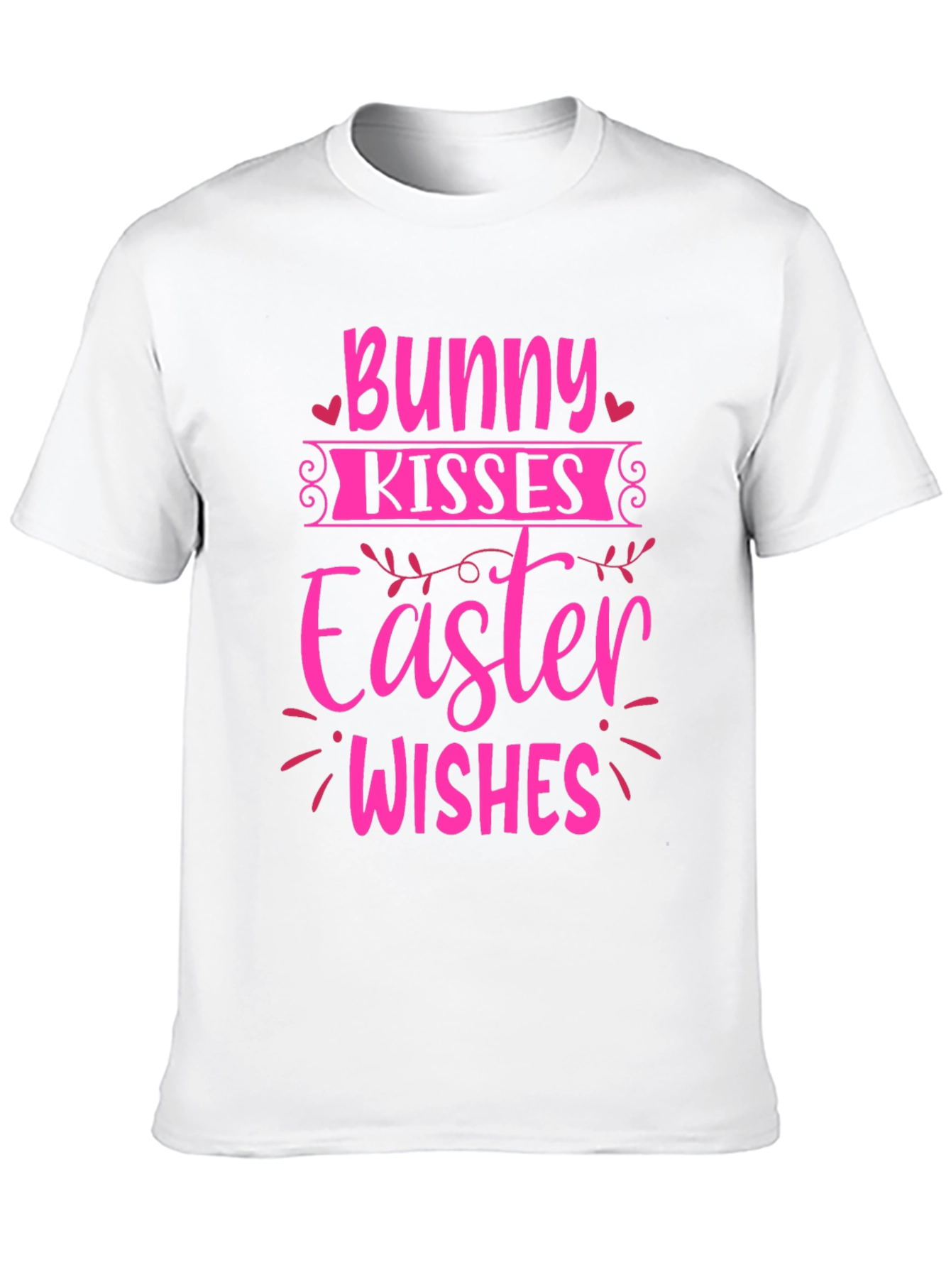 Bunny Kisses Easter Wishes Graphic Tee