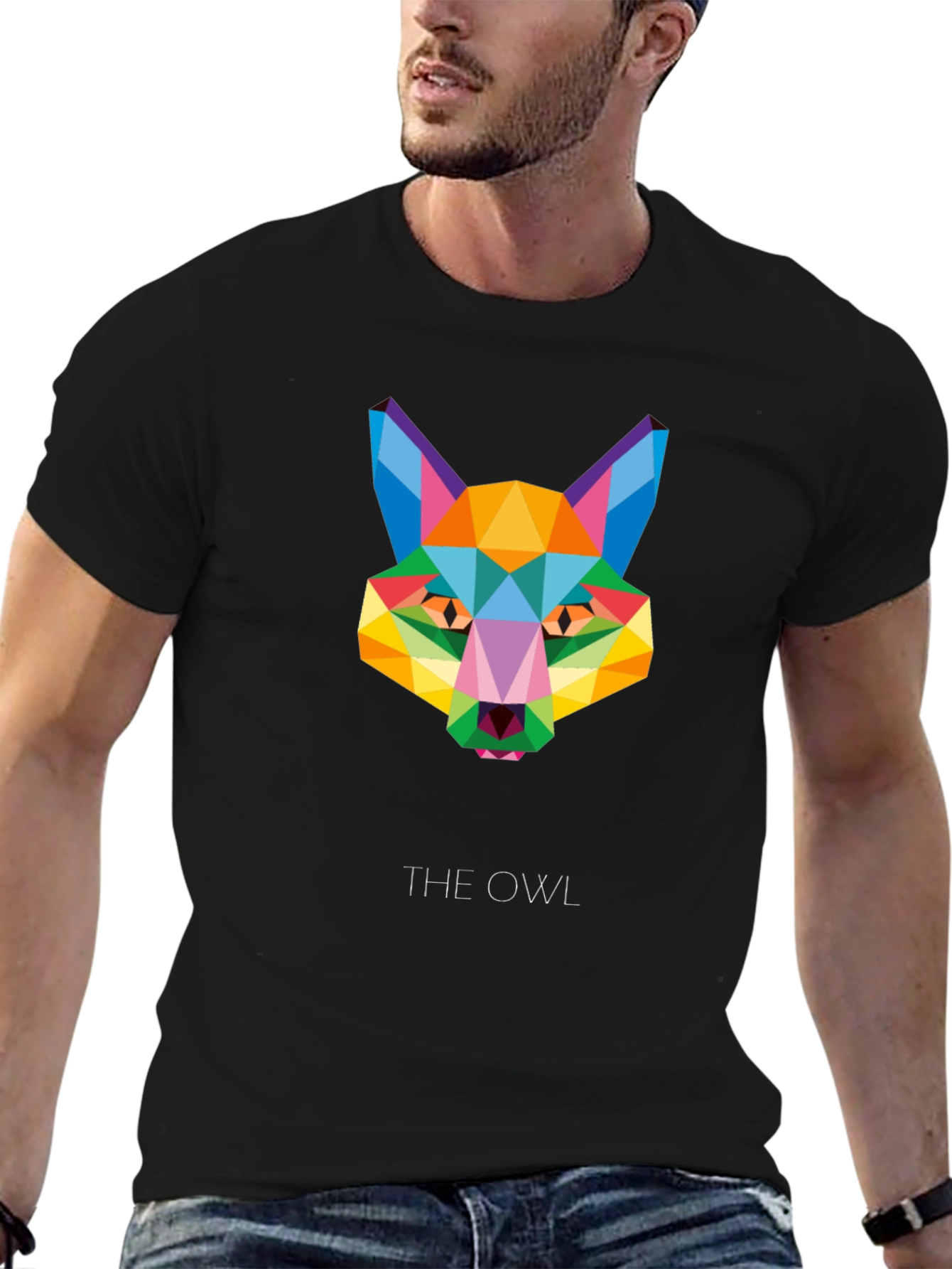 Geometric Owl T-Shirt - Modern Graphic Tee
