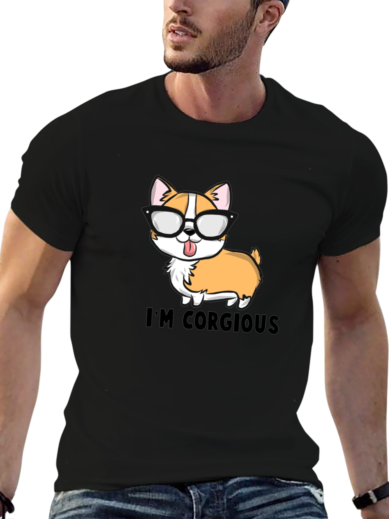 Funny Im Corgious Dog Graphic T-Shirt