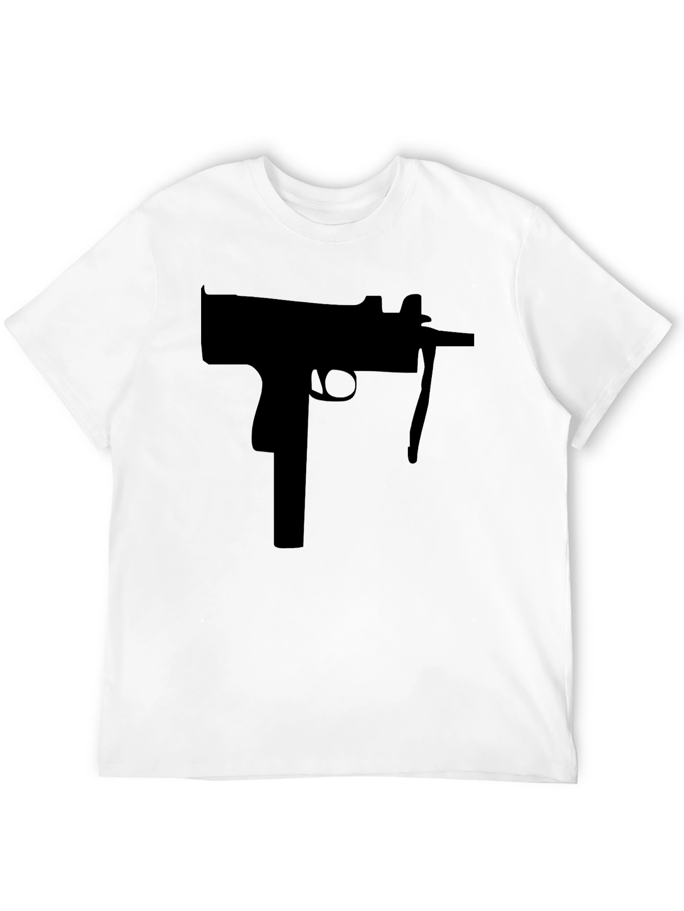 Black T-Shirt with Gun Design