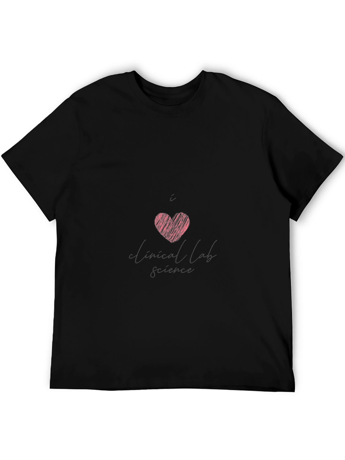 Mens Black Heart Graphic Tee - Casual Comfort