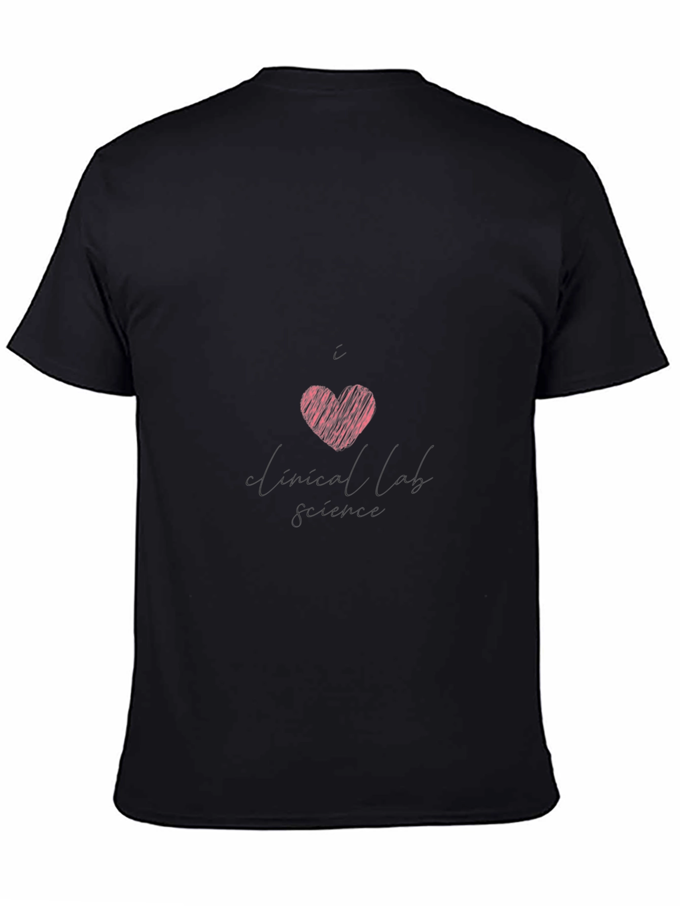 Mens Black Heart Graphic Tee - Casual Comfort