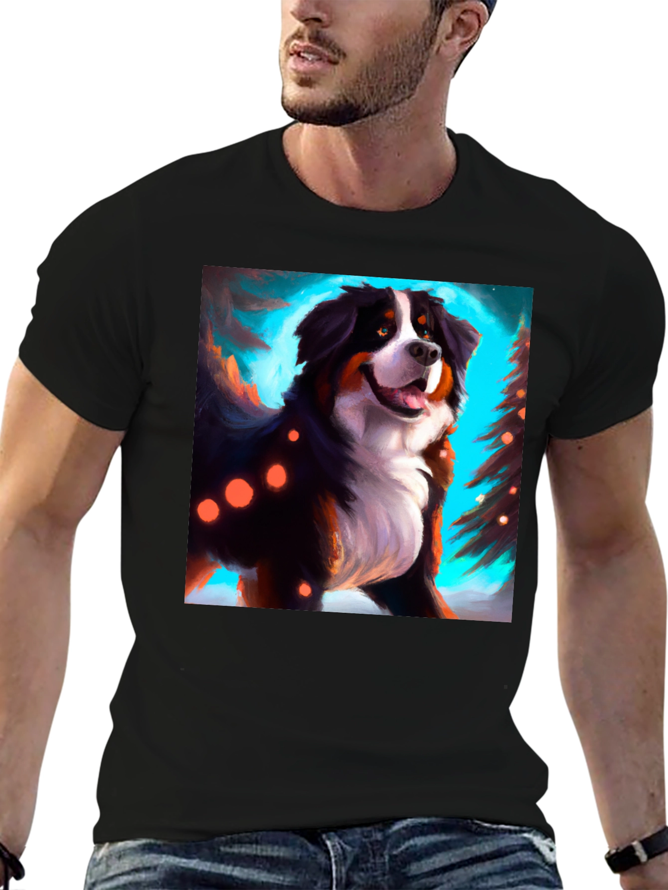 Bernese Mountain Dog Christmas T-Shirt