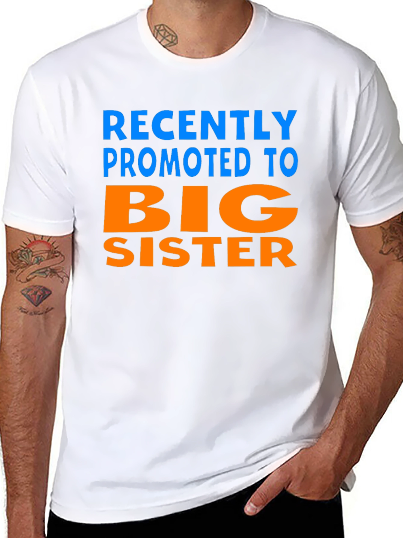 Promoted to Big Sister T-Shirt - Black