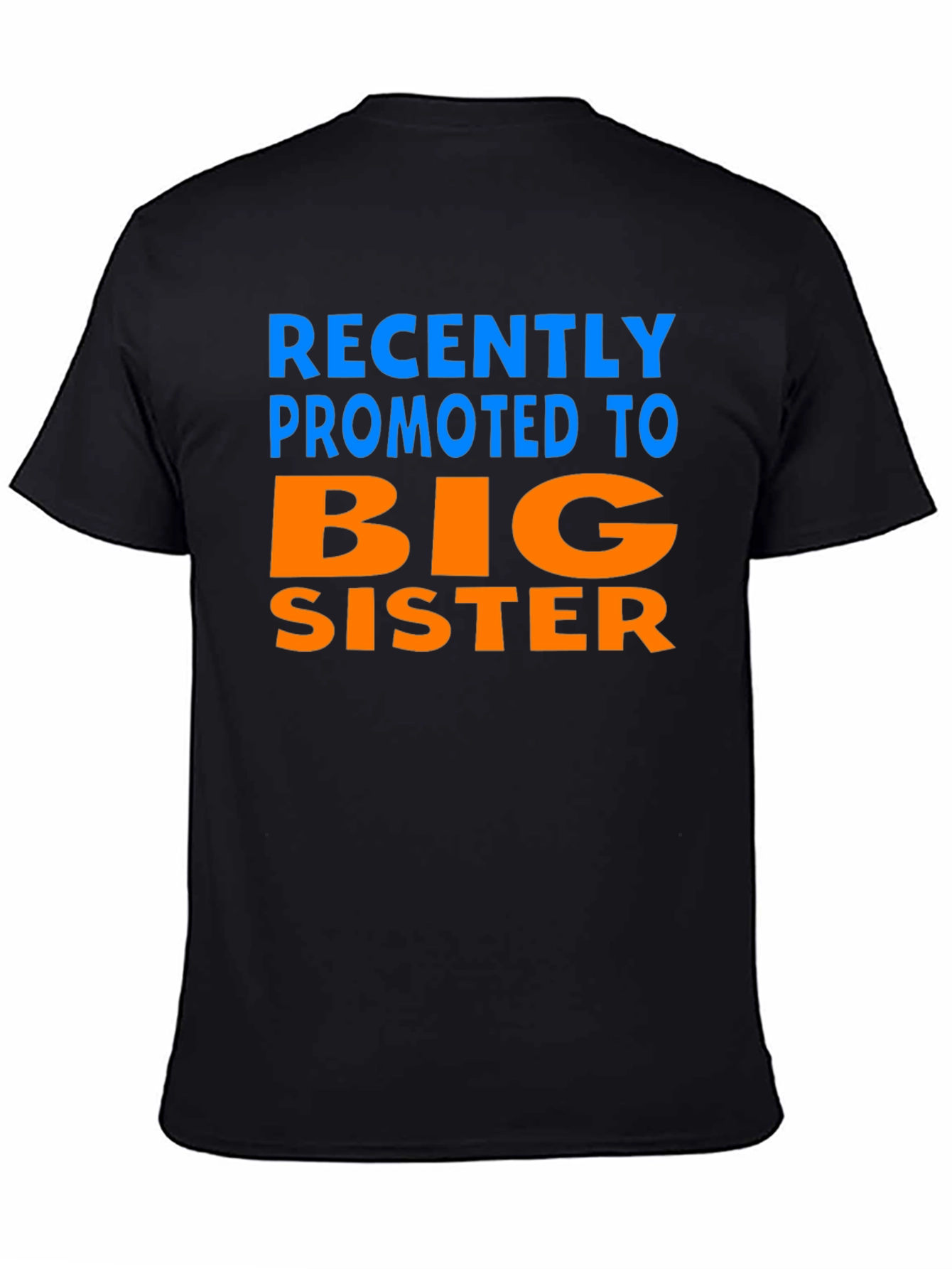 Promoted to Big Sister T-Shirt - Black