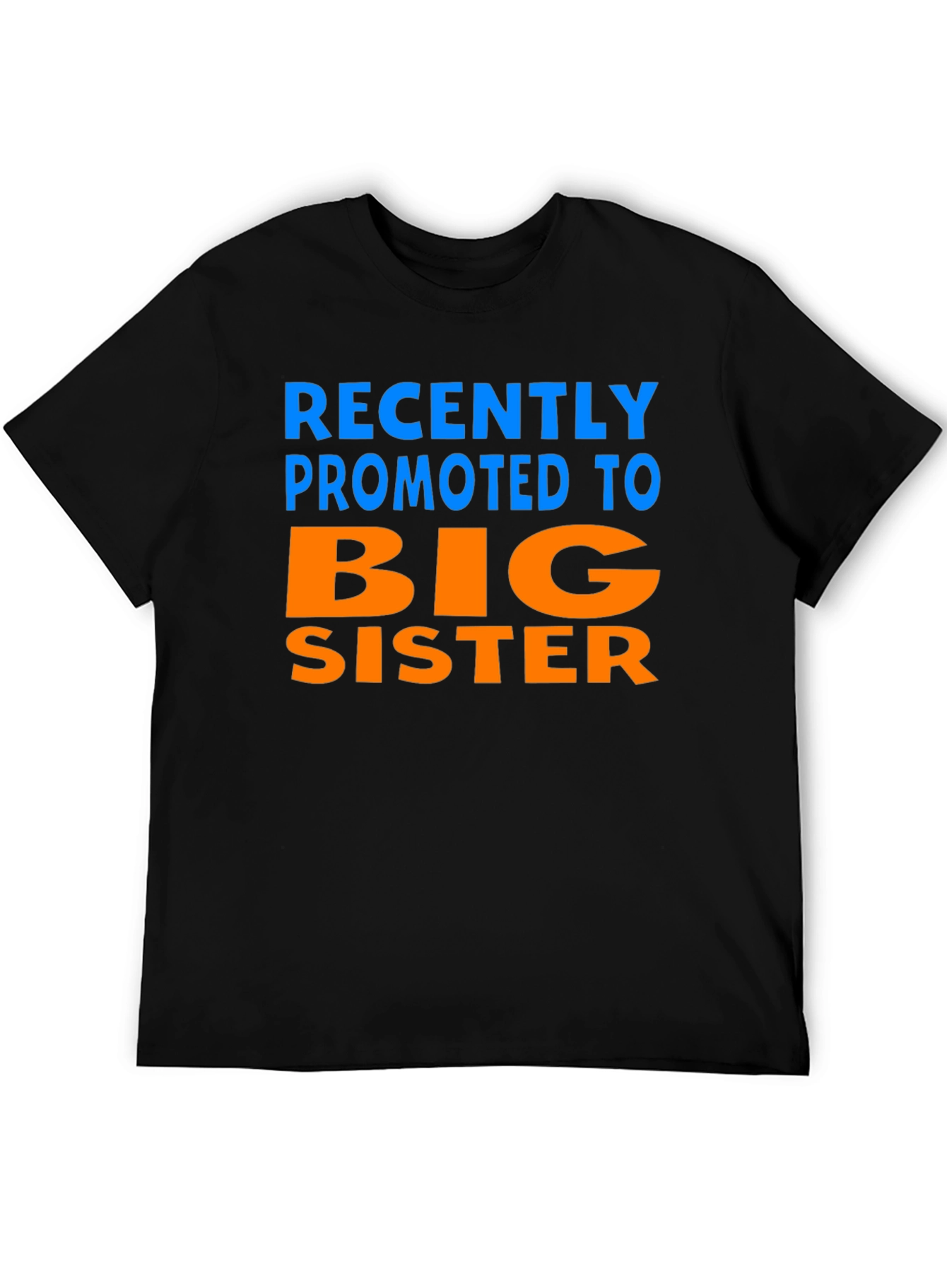 Promoted to Big Sister T-Shirt - Black