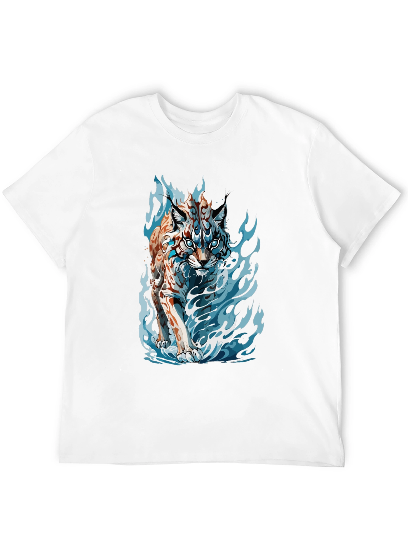 Tiger Fire Graphic Black Tee