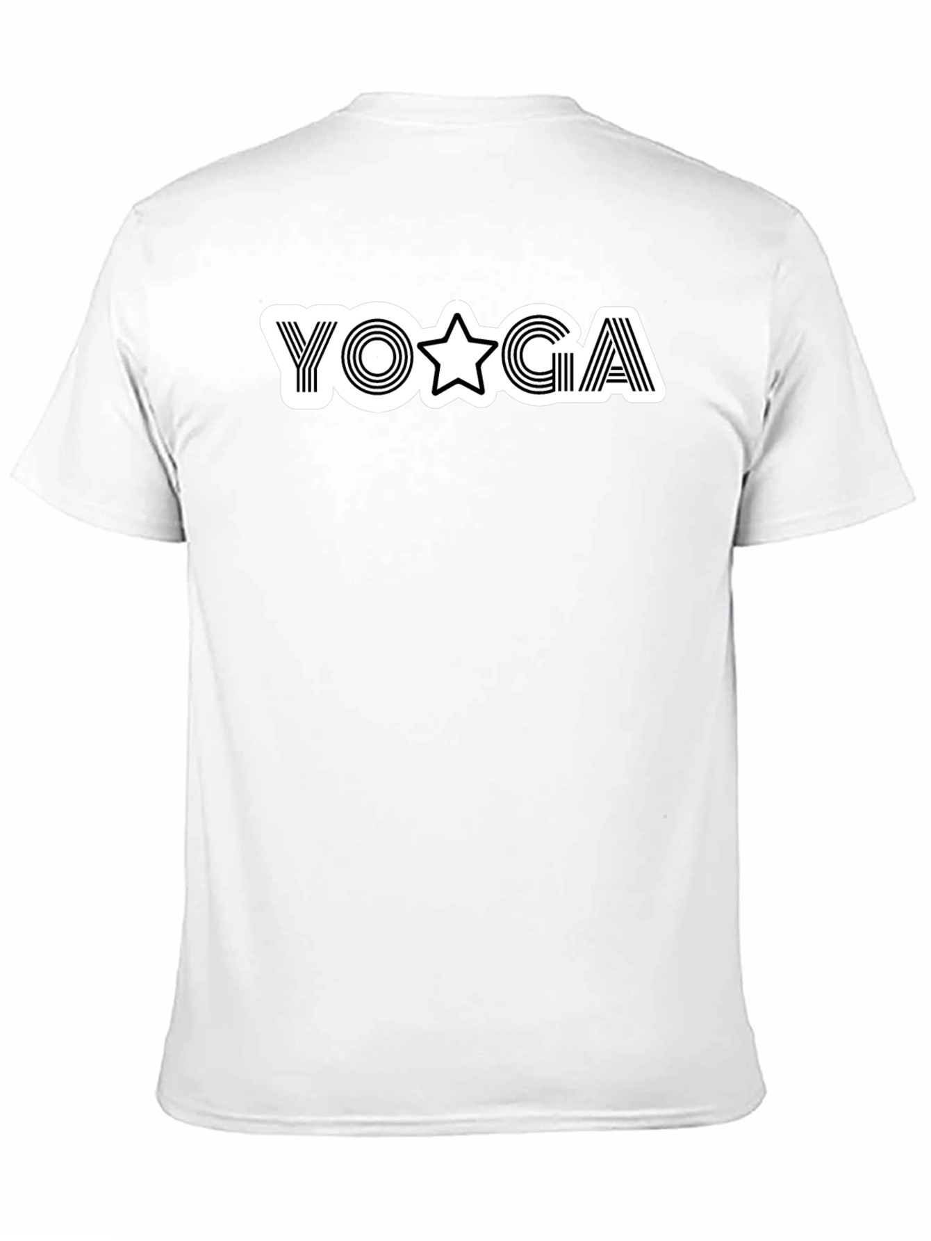 Yoga Star Graphic Black T-Shirt