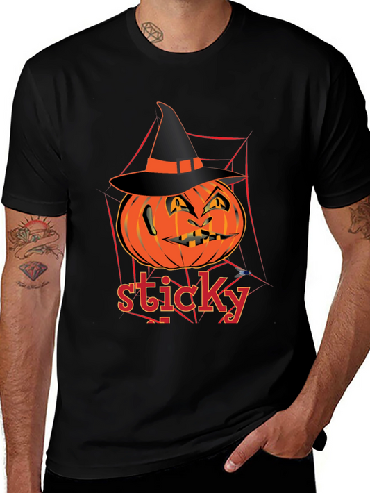 Halloween Pumpkin Sticky T-Shirt