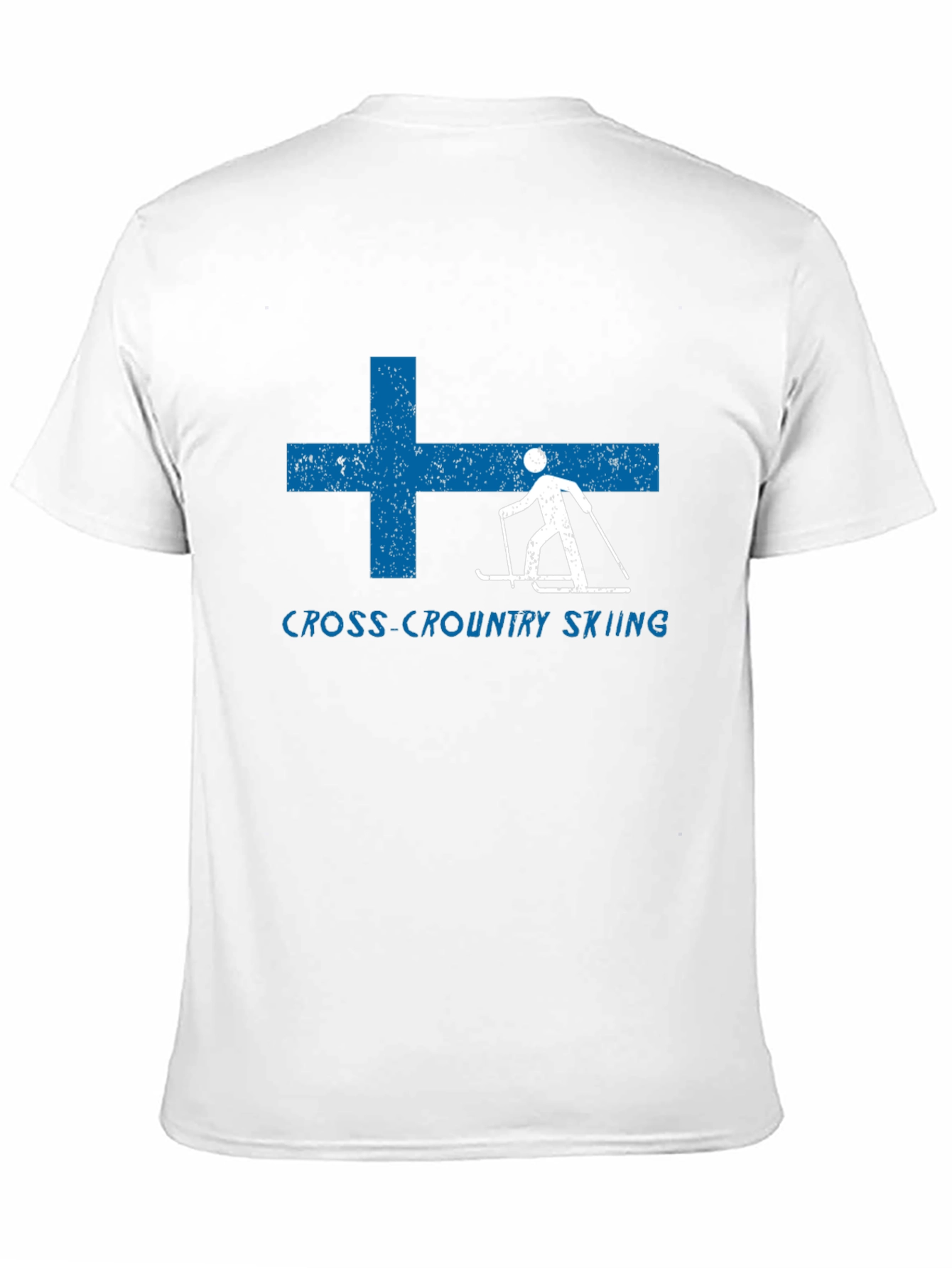 Finland Cross-Country Skiing Graphic T-Shirt