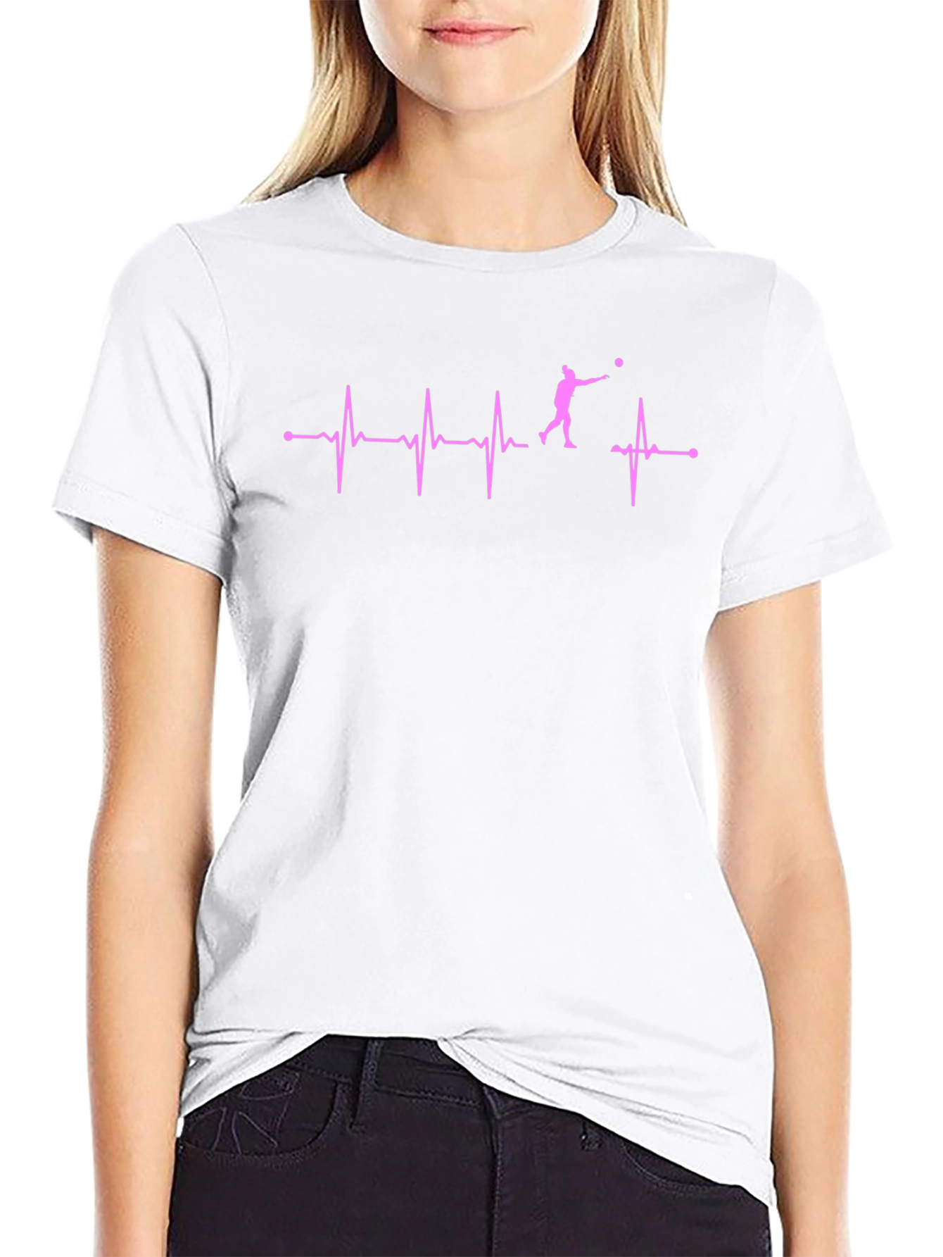 Volleyball Heartbeat T-Shirt - Passionate Player Tee