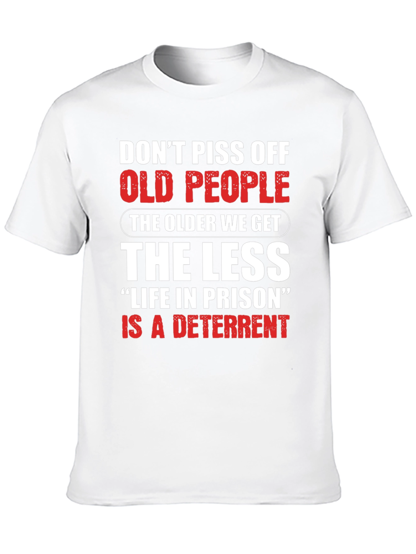 Dont Piss Off Old People Black T-Shirt