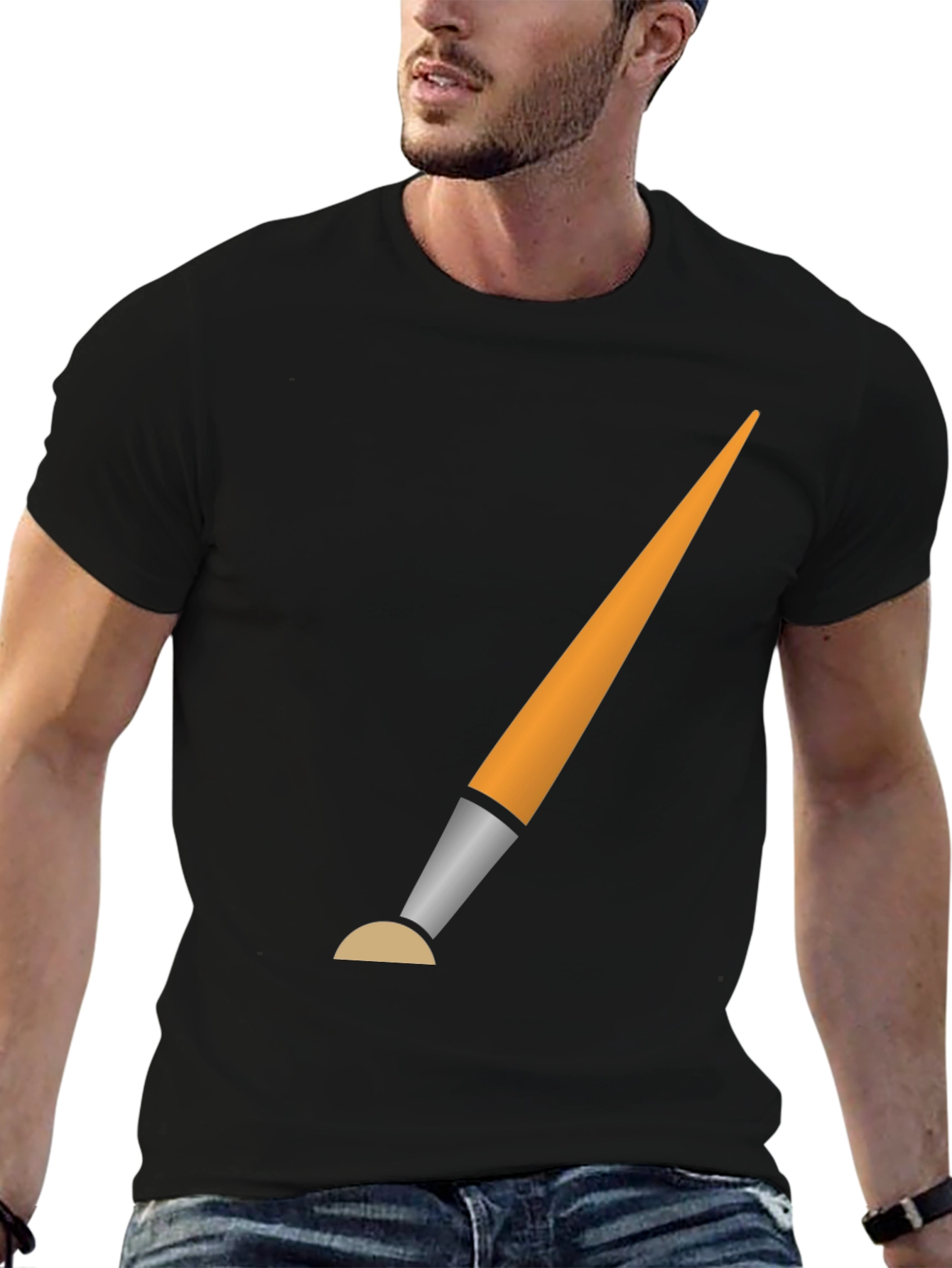 Painters Brush Graphic Tee - Artistic Design