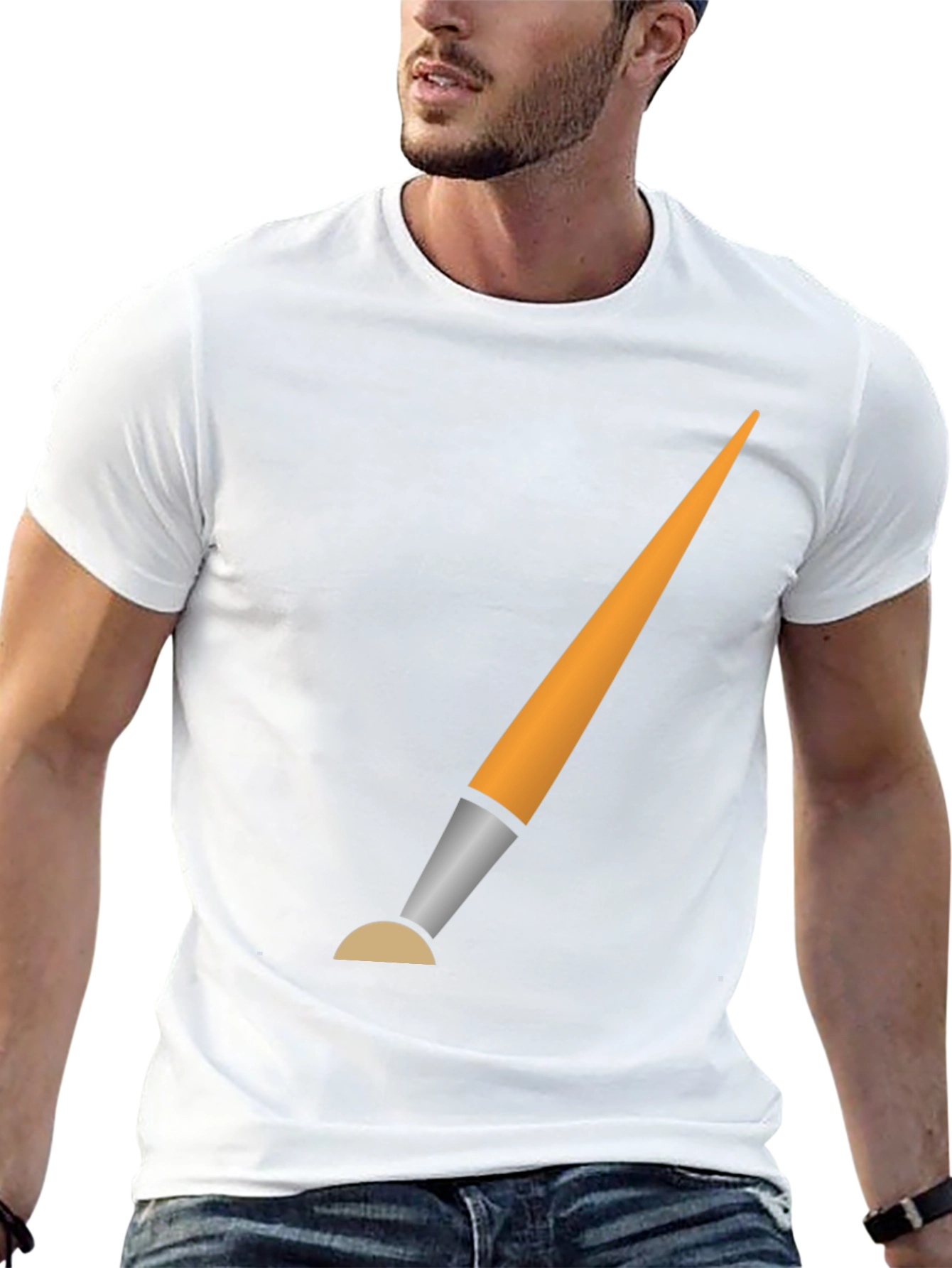 Painters Brush Graphic Tee - Artistic Design