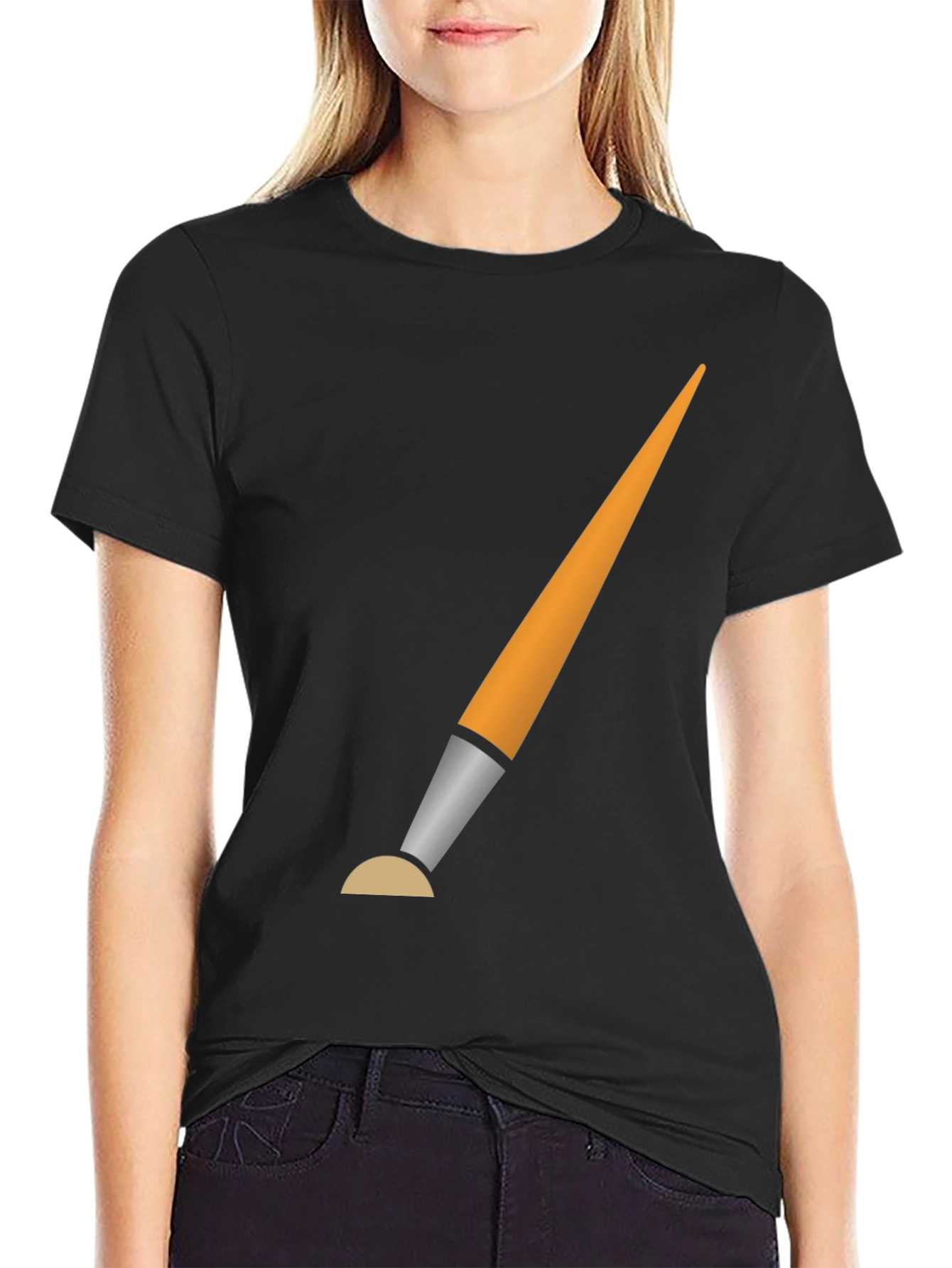 Painters Brush Graphic Tee - Artistic Design