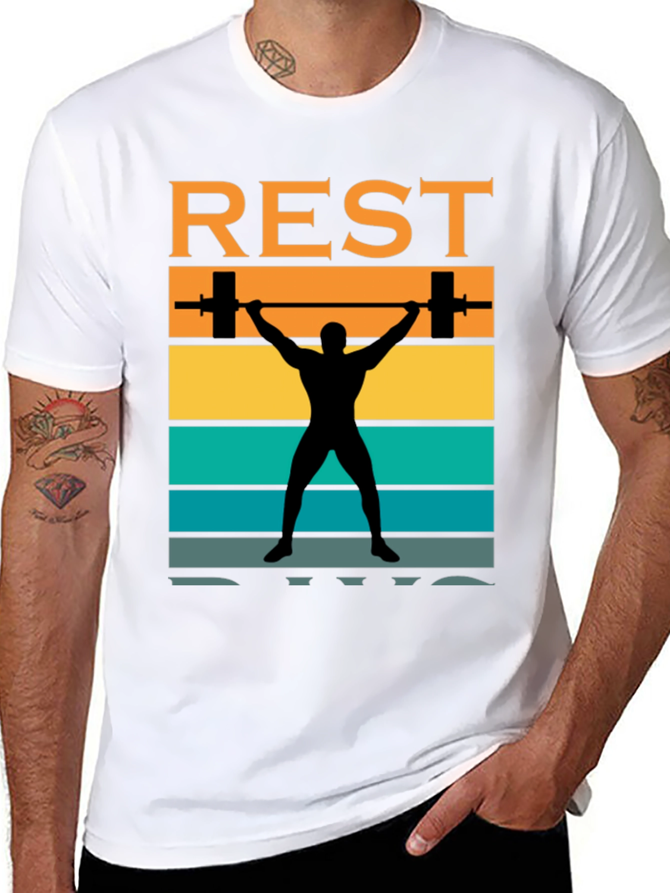 Rest Day Gym T-Shirt Weightlifting Tee