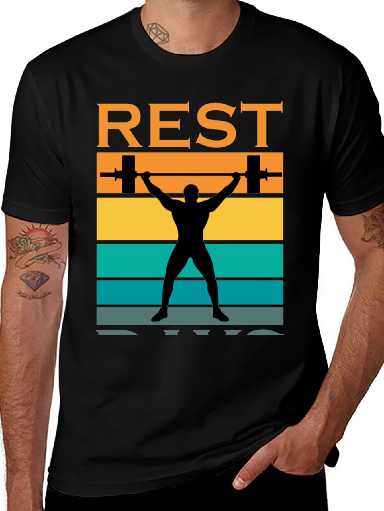 Rest Day Gym T-Shirt Weightlifting Tee